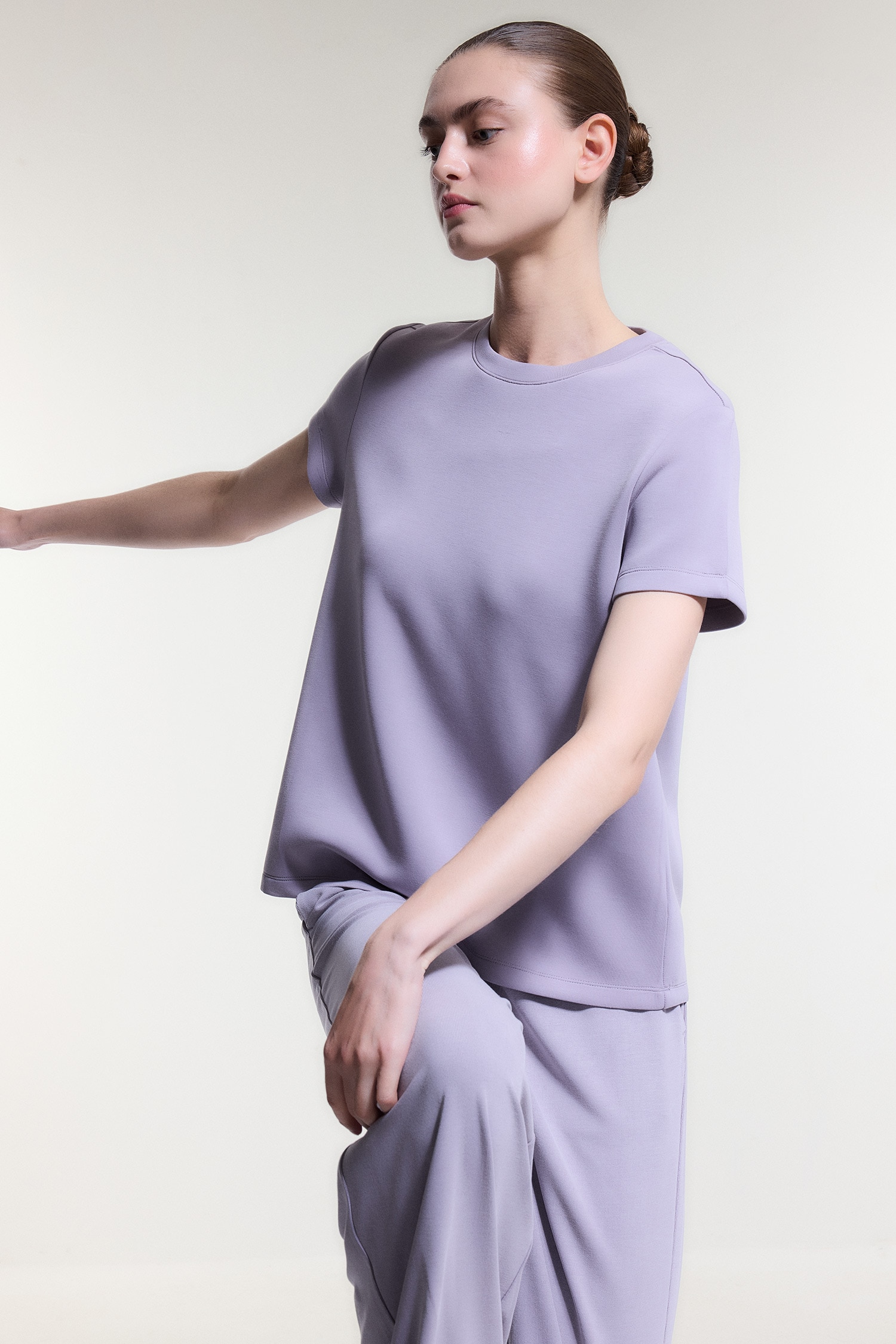 DeFacto Ultra Yumuşak Slim Fit Kısa kollu Modal Tişört görsel 3