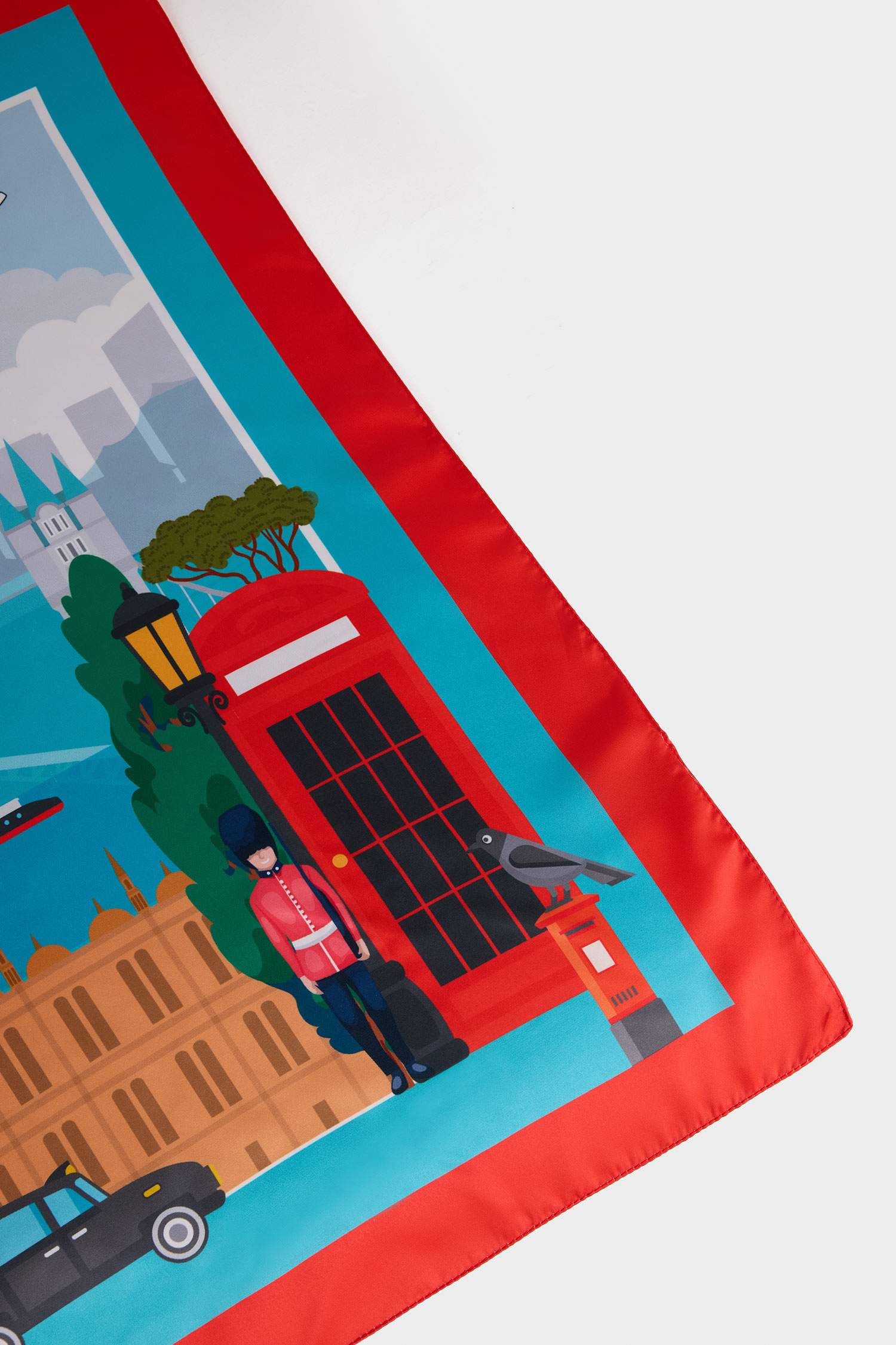 Kadın Londra Temalı Fular