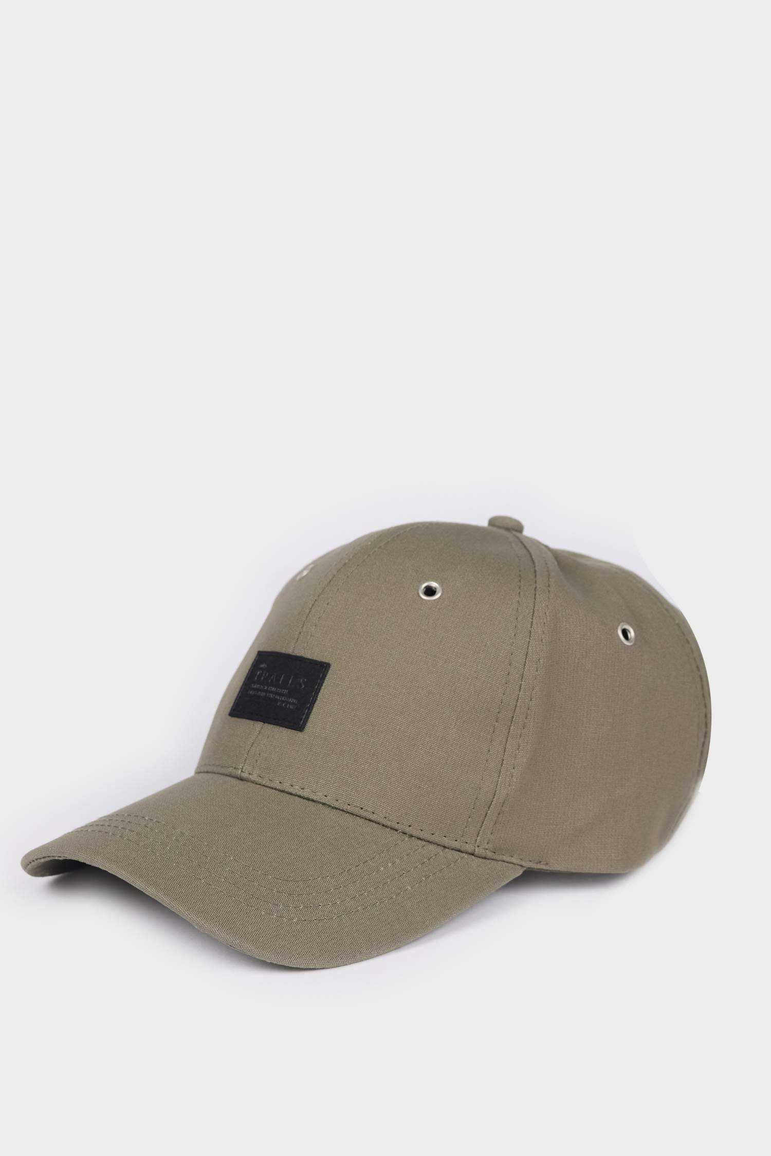 Erkek Etiket Baskılı Pamuklu Cap Şapka