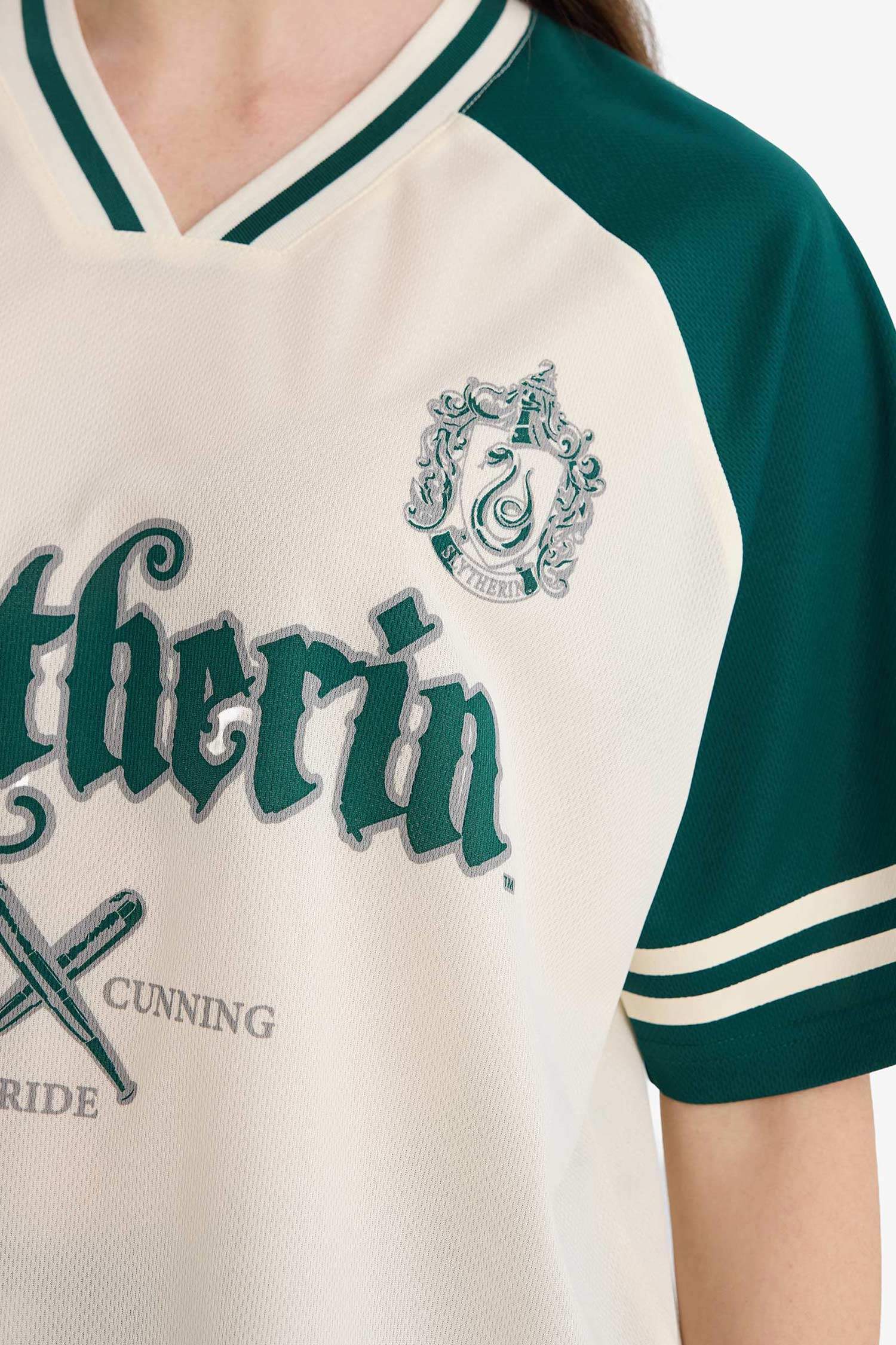 Футболка Harry Potter Oversize с принтом коротким рукавом и воротником поло