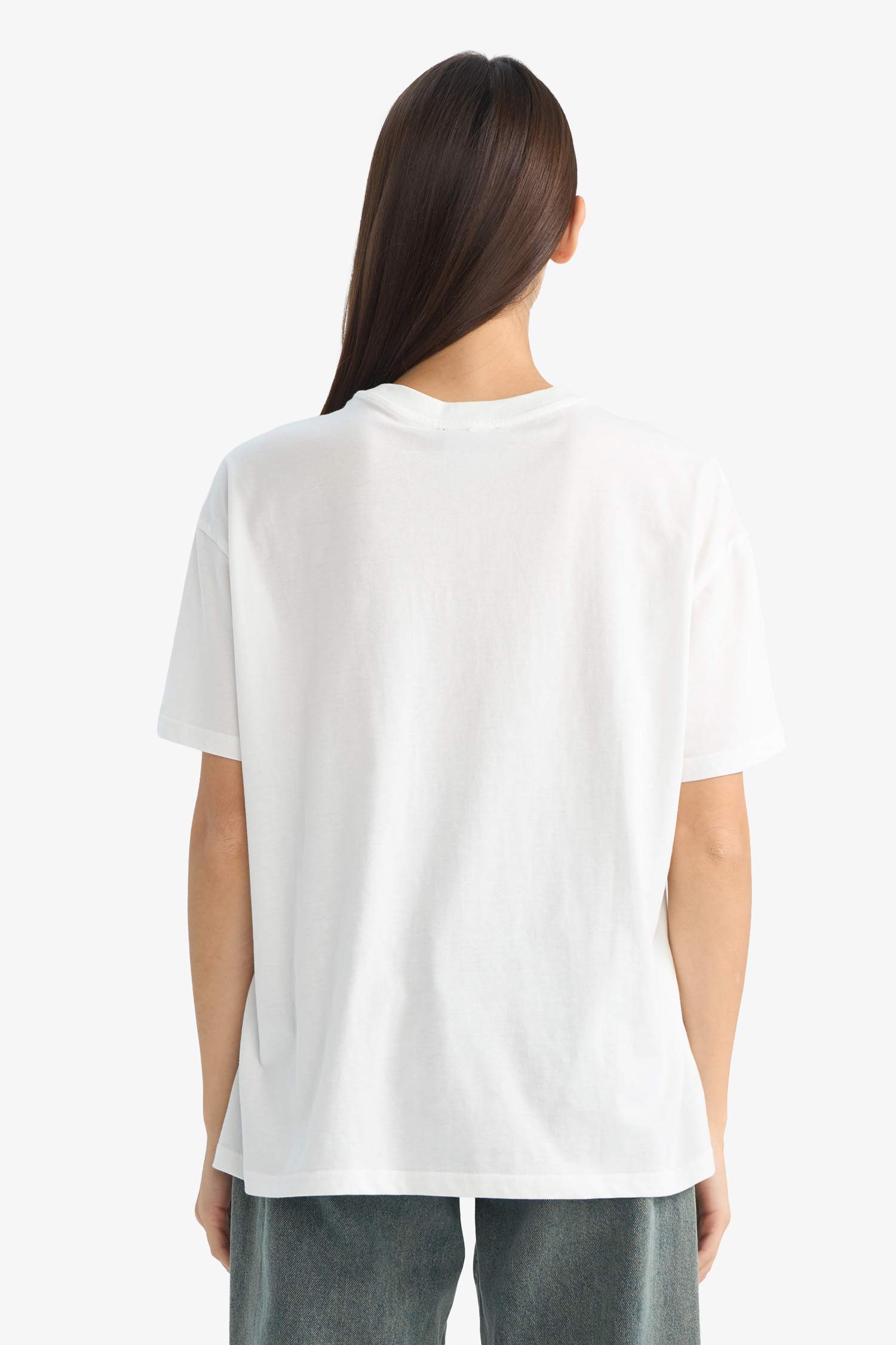 PowerPuff Girls Oversize кең пішімді суретті қысқа жеңді футболка