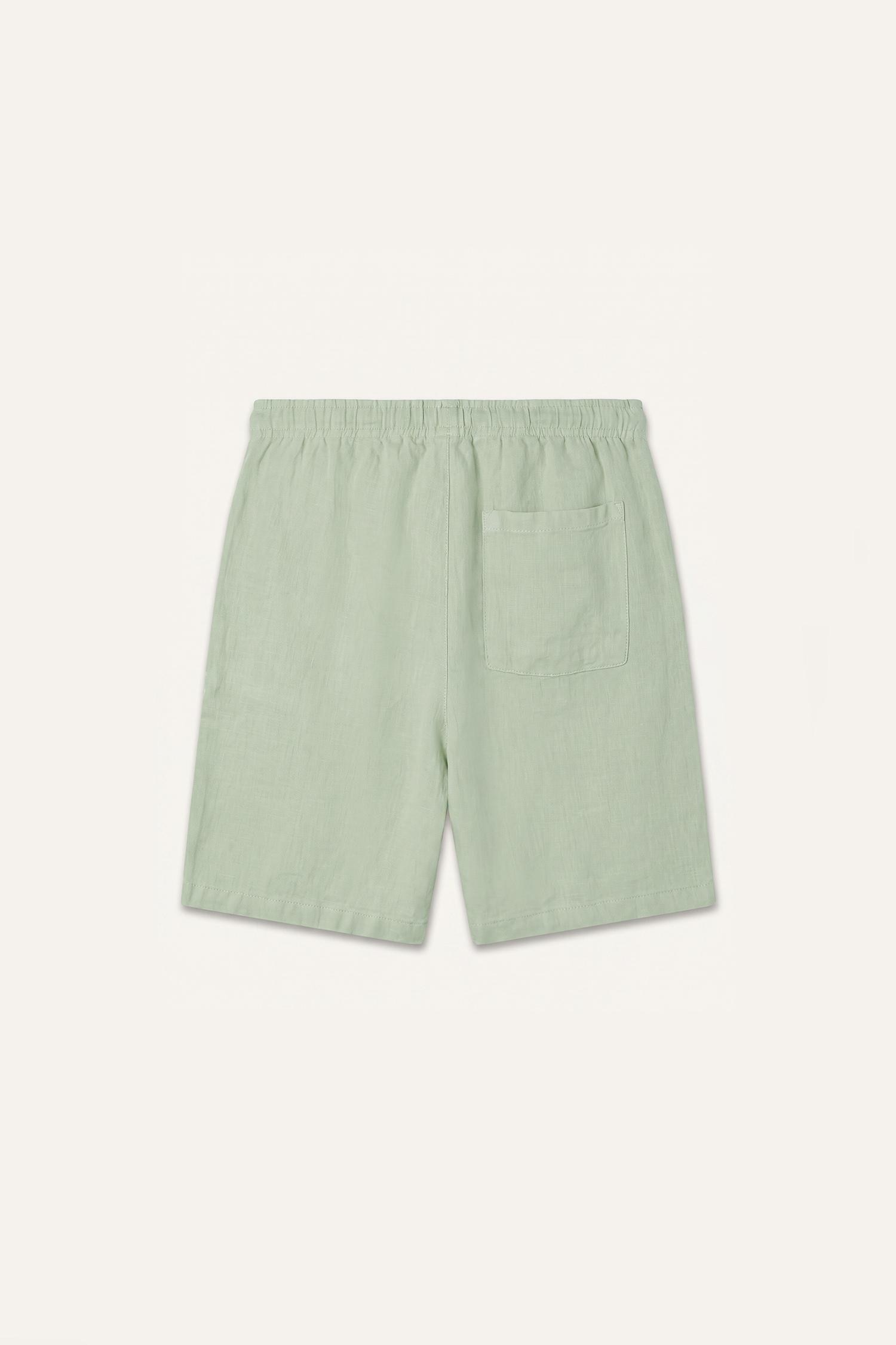 DeFacto Nefes Alabilir %100 Keten Baggy Fit Bermuda Şort görsel 6