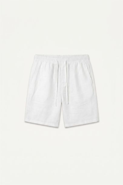 DeFacto Nefes Alabilir %100 Keten Relaxed Fit Keten Bermuda Şort görsel 7
