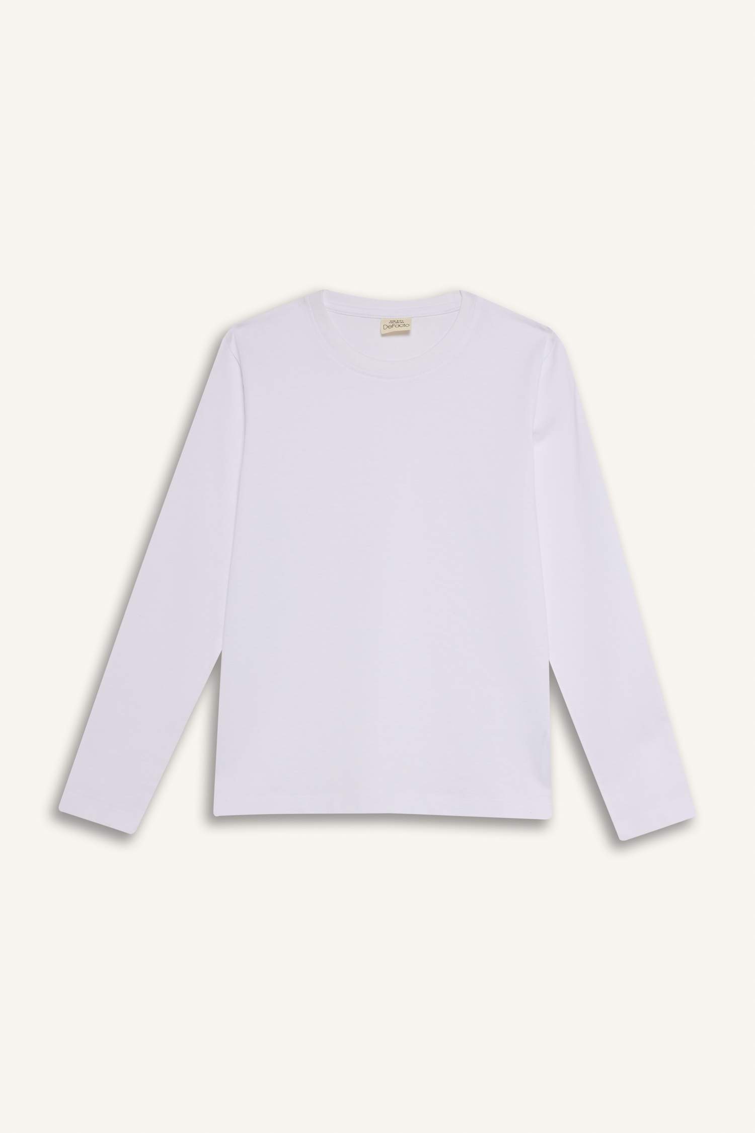 T-shirt à col rond et manches longues Coupe régulière pour fille