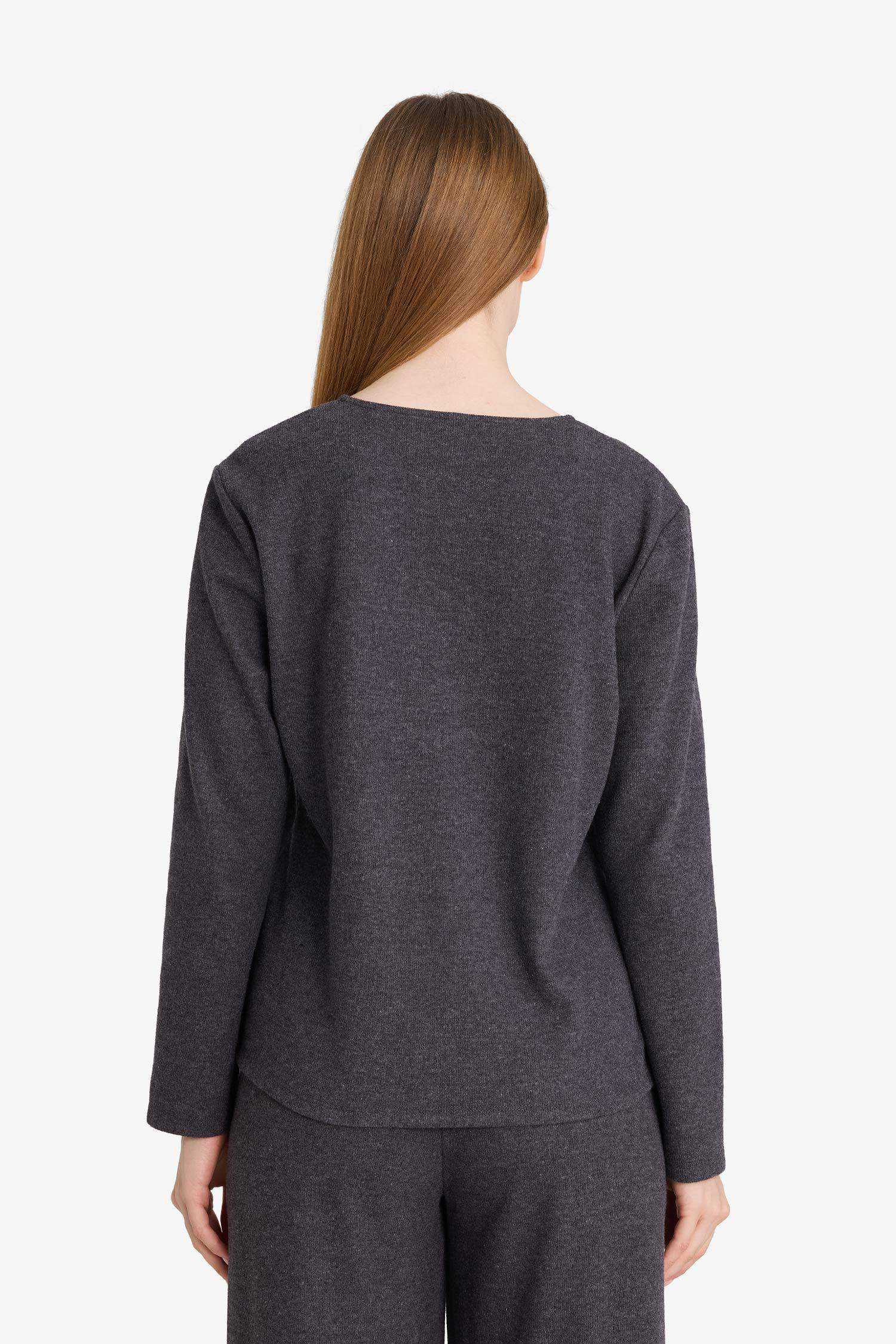 Regular Fit V-пішінді жағалы пике кардиган