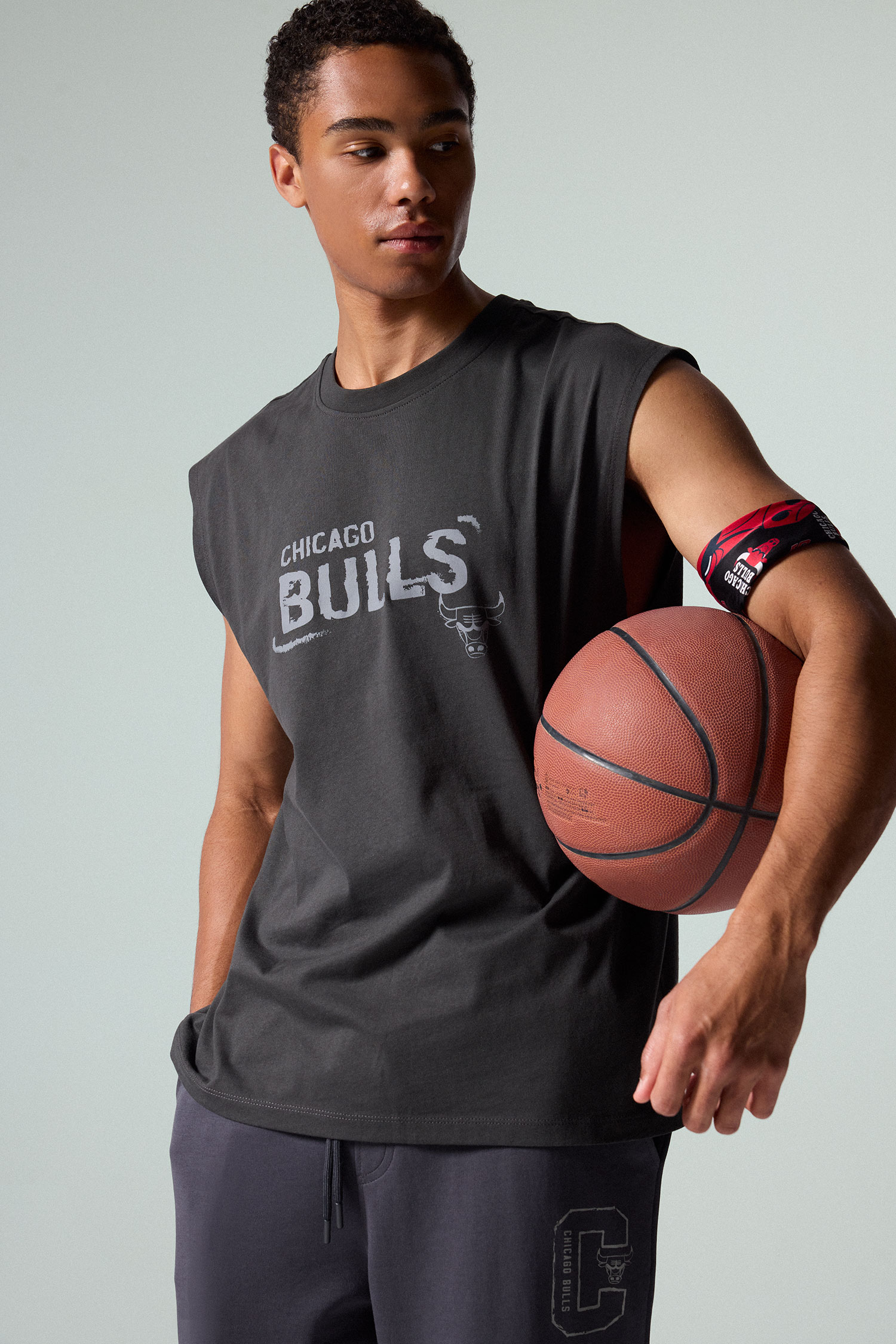 DeFacto %100 Pamuk NBA Oversize Baskılı Atlet
