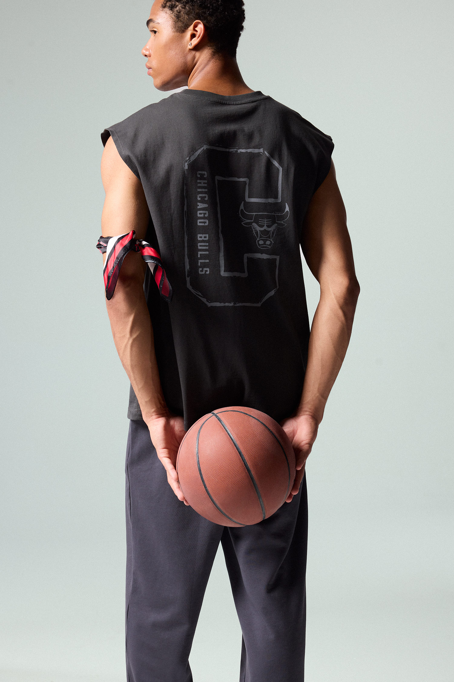 DeFacto %100 Pamuk NBA Oversize Baskılı Atlet görsel 3