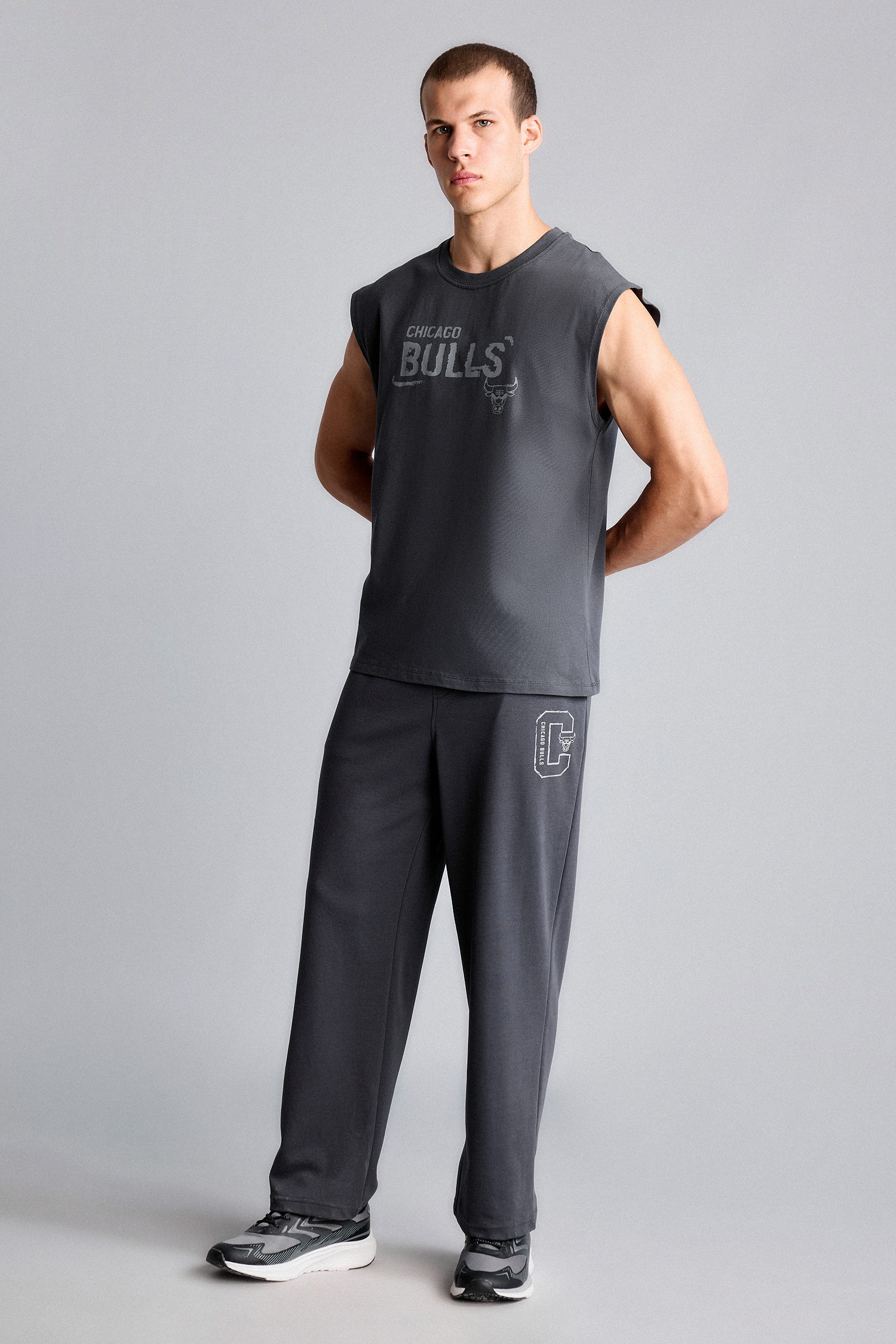 DeFacto %100 Pamuk NBA Oversize Baskılı Atlet görsel 5