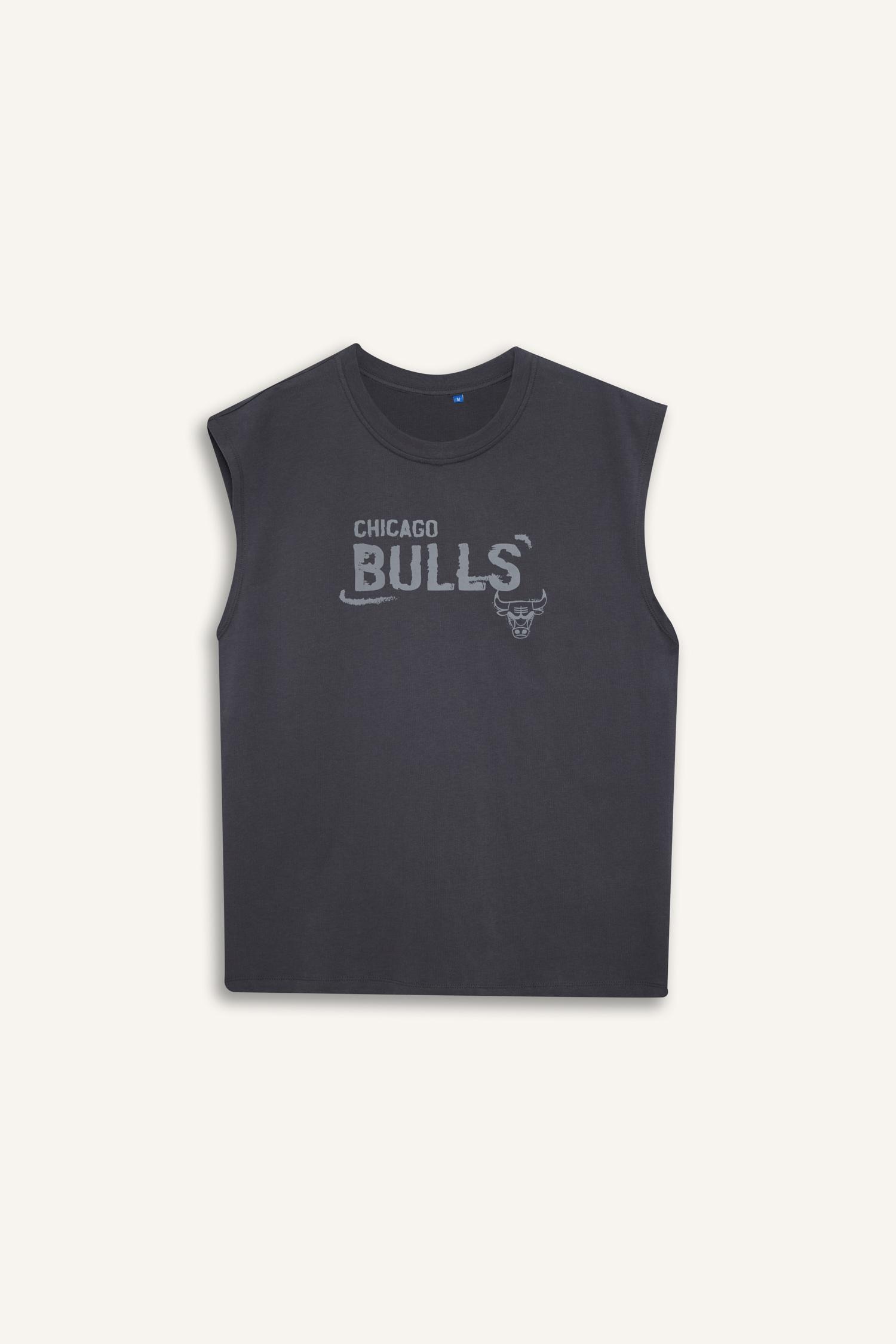 DeFacto %100 Pamuk NBA Oversize Baskılı Atlet görsel 8