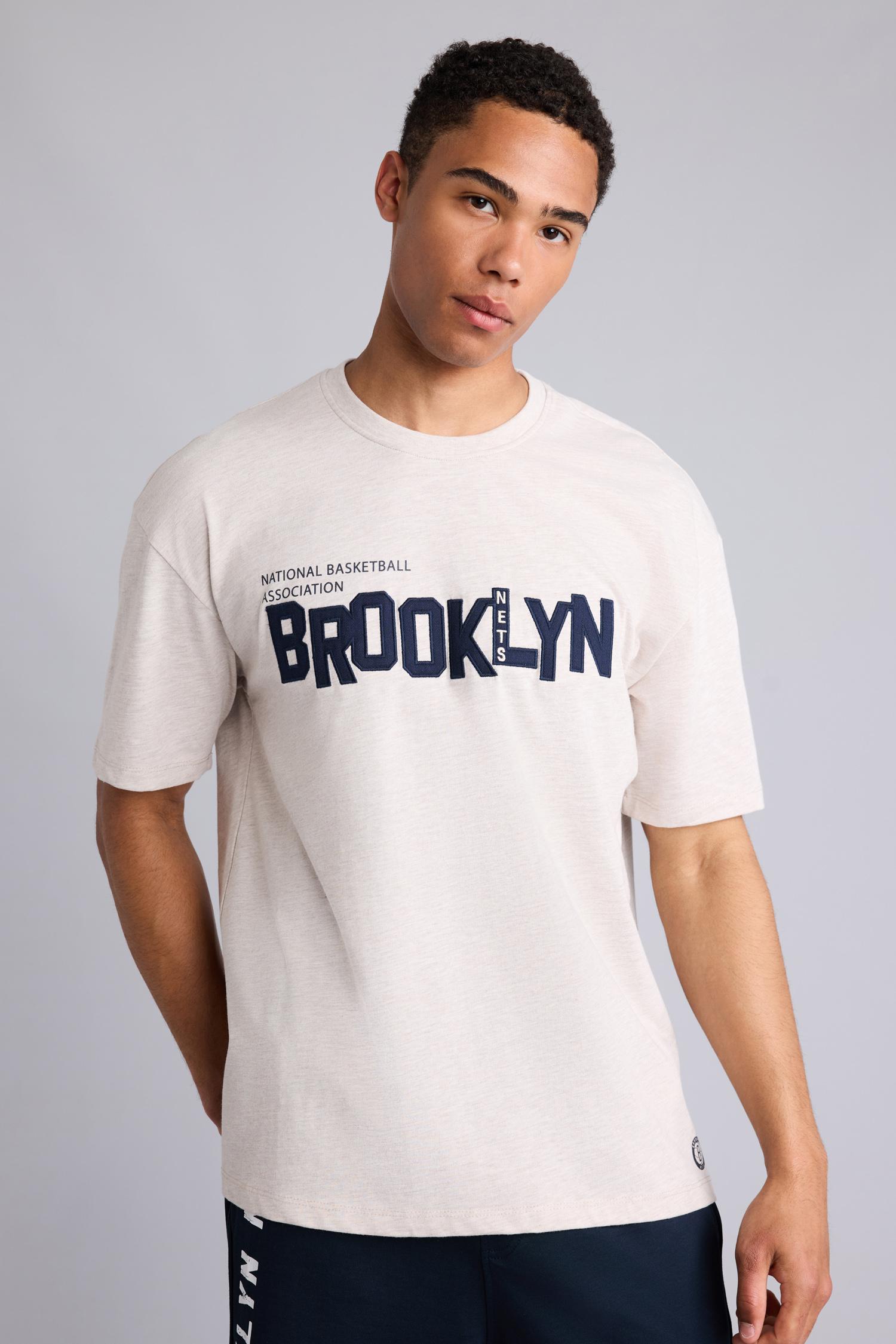 DeFacto Pamuklu NBA Brooklyn Nets Kısa Kollu Tişört görsel 3