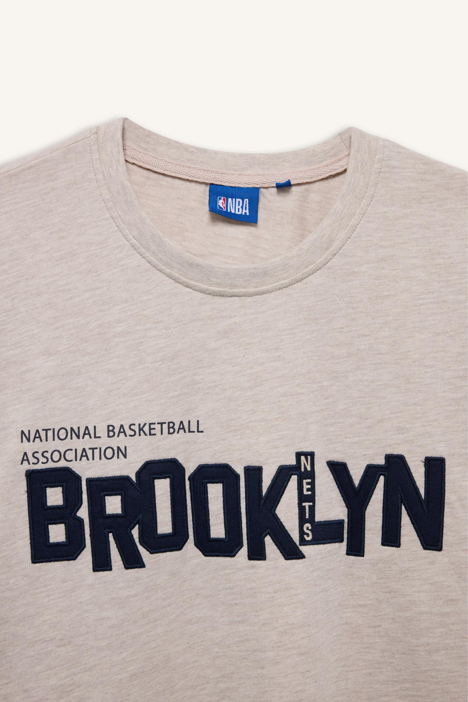 DeFacto Pamuklu NBA Brooklyn Nets Kısa Kollu Tişört görsel 7