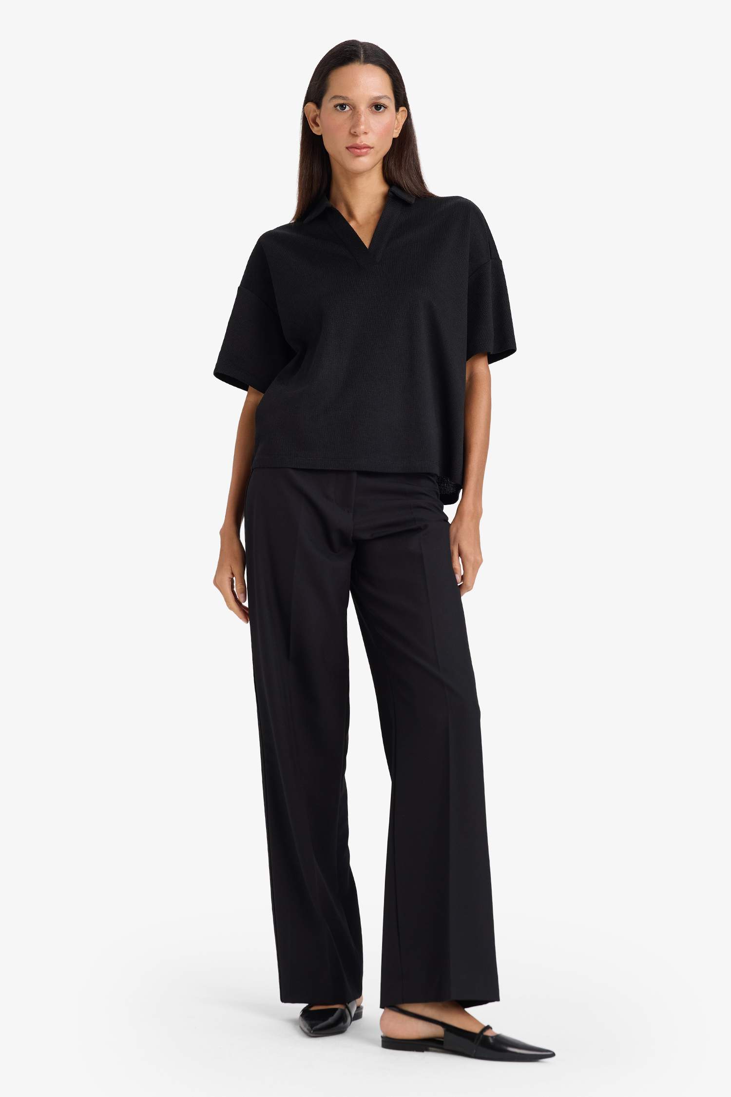 Футболка поло пике Relax Fit с коротким рукавом