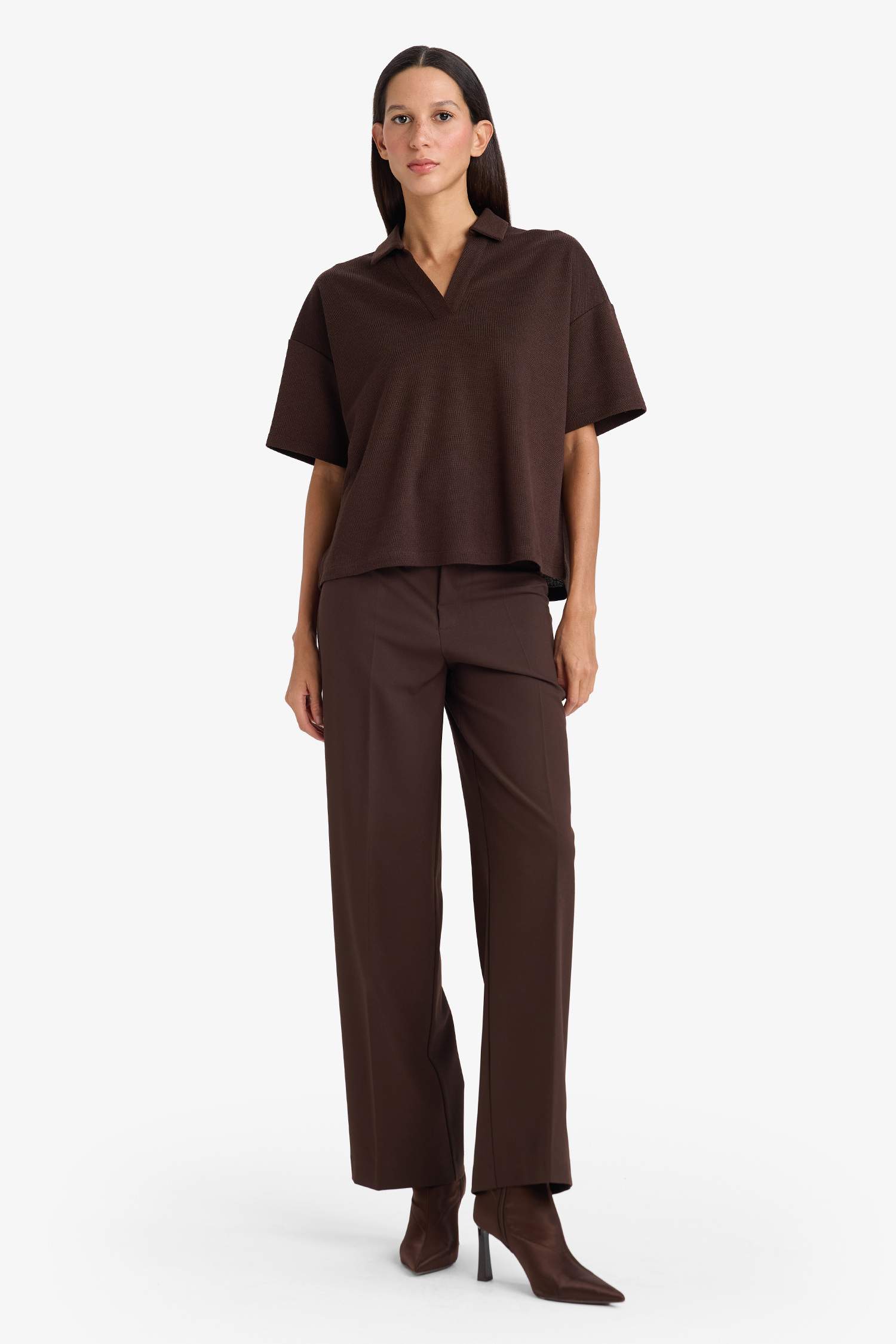 Футболка поло пике Relax Fit с коротким рукавом