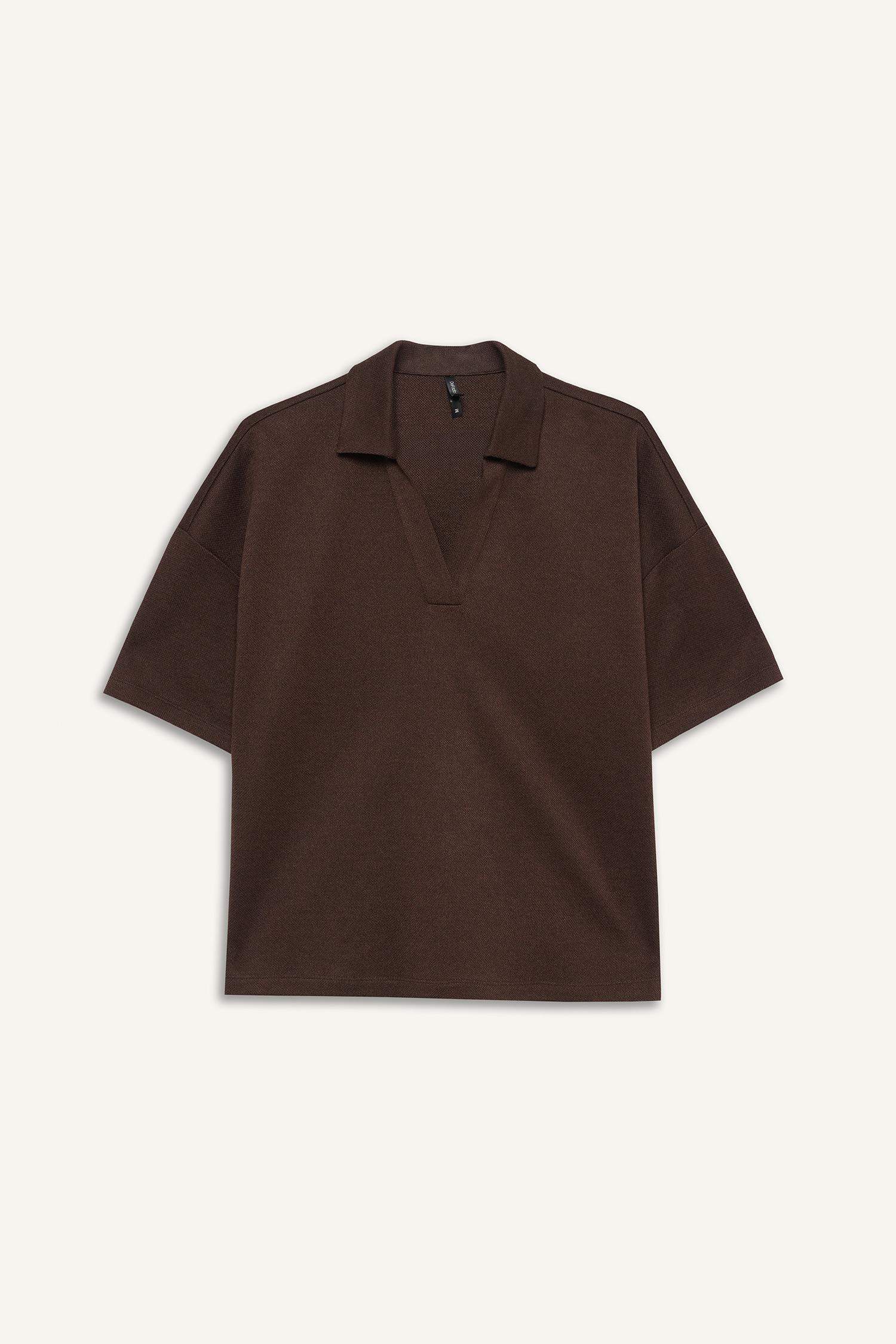 Футболка поло пике Relax Fit с коротким рукавом