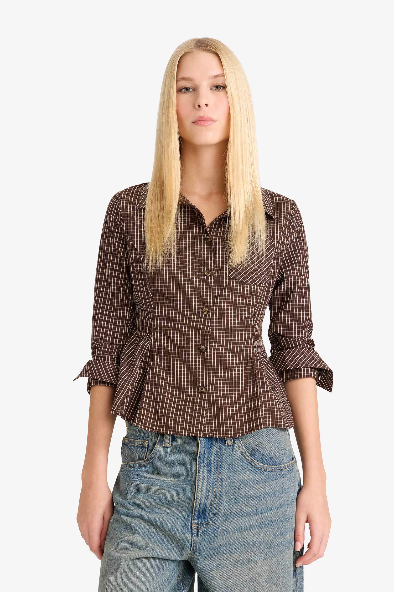 Coool Fitted Poplin Uzun Kollu Gömlek