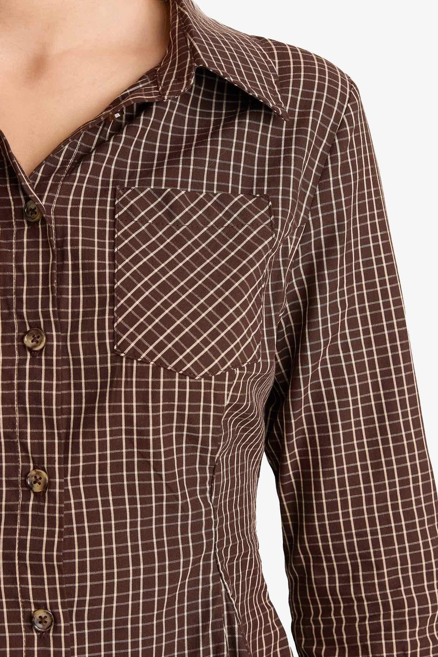 Coool Fitted Poplin Uzun Kollu Gömlek