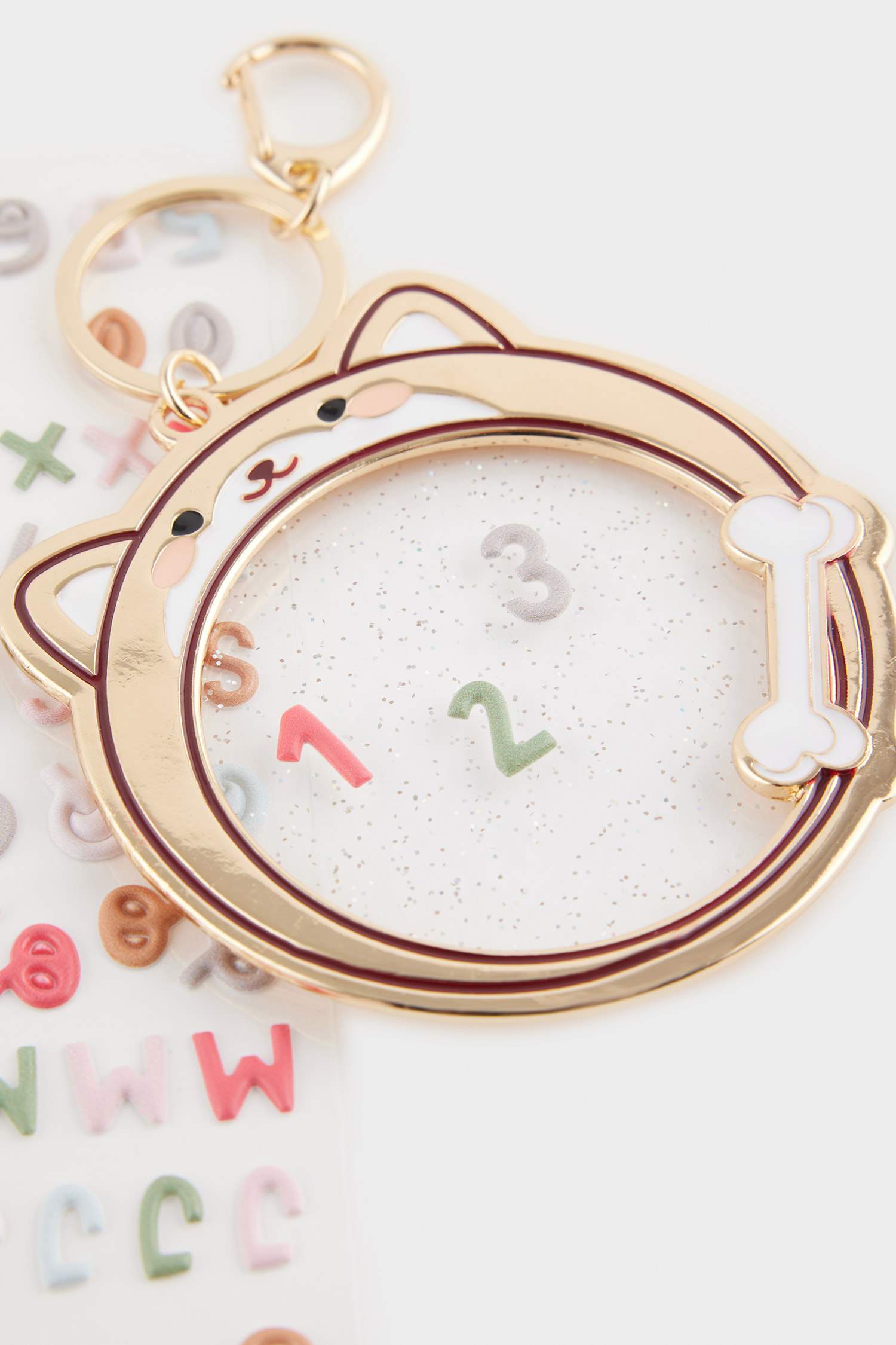 Kadın Köpek Temalı Harfli Charm Anahtarlık