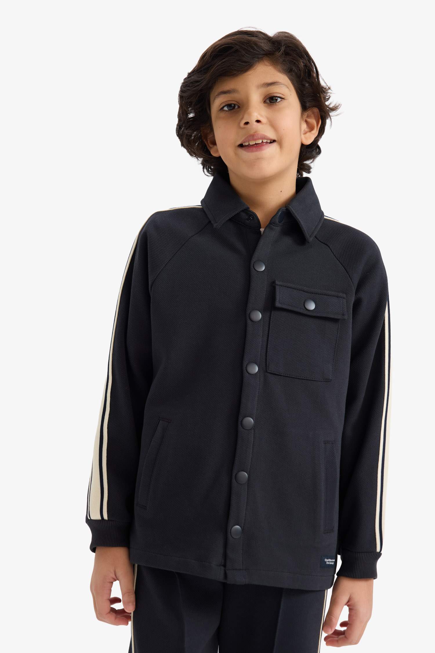 Boy Polo Collar Cardigan