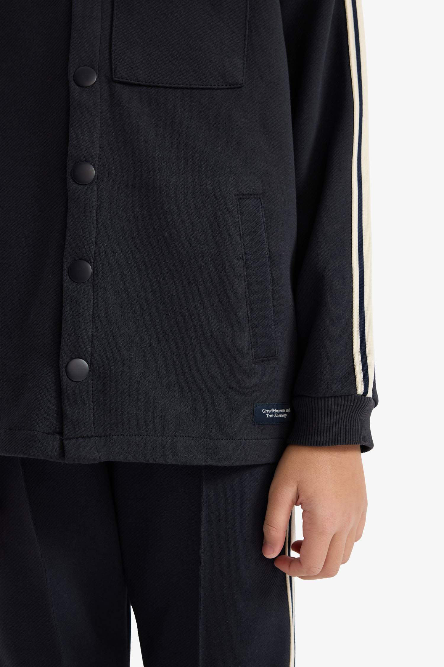 Boy Polo Collar Cardigan