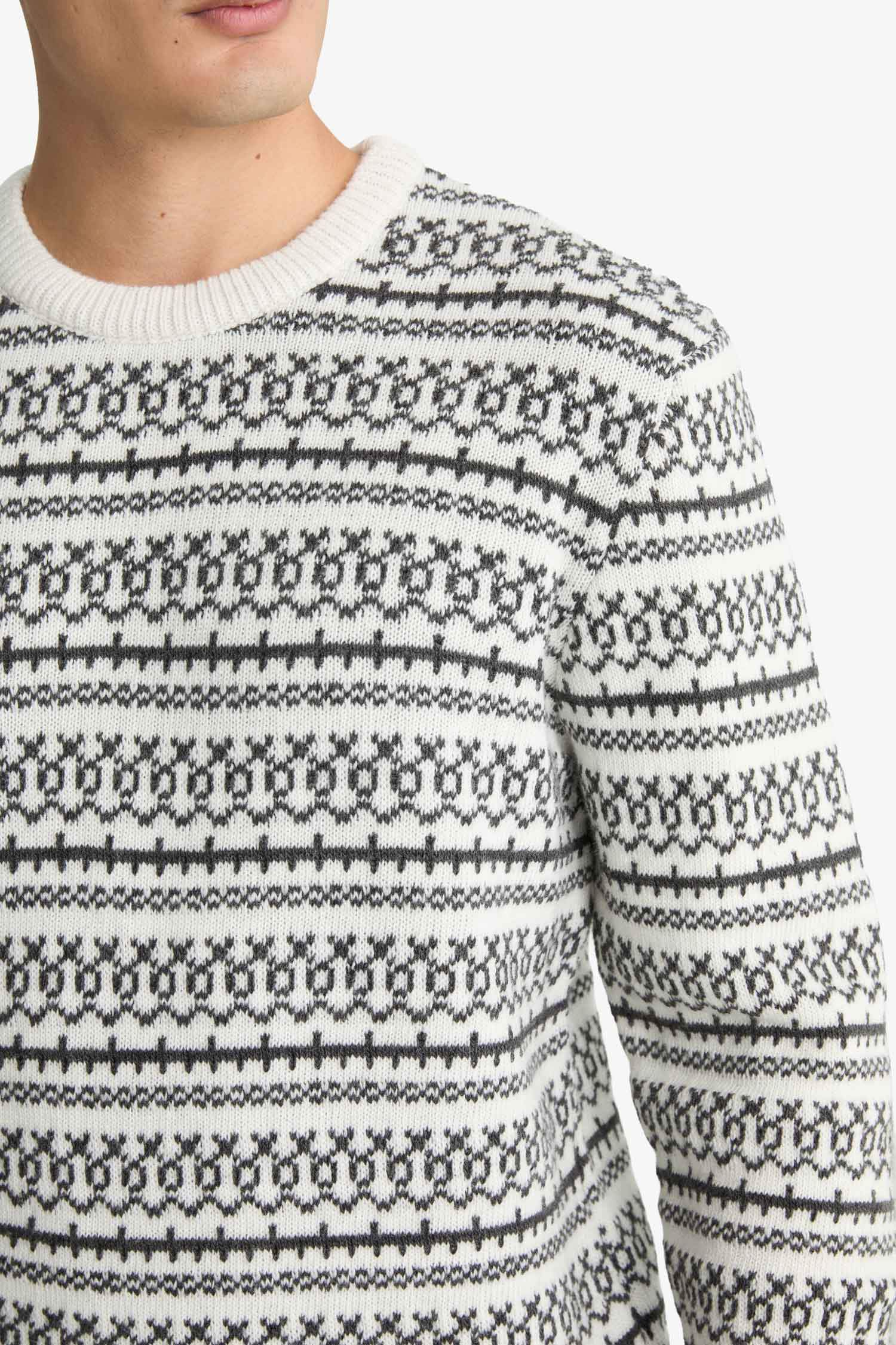 Yılbaşı Temalı Triko Kazak