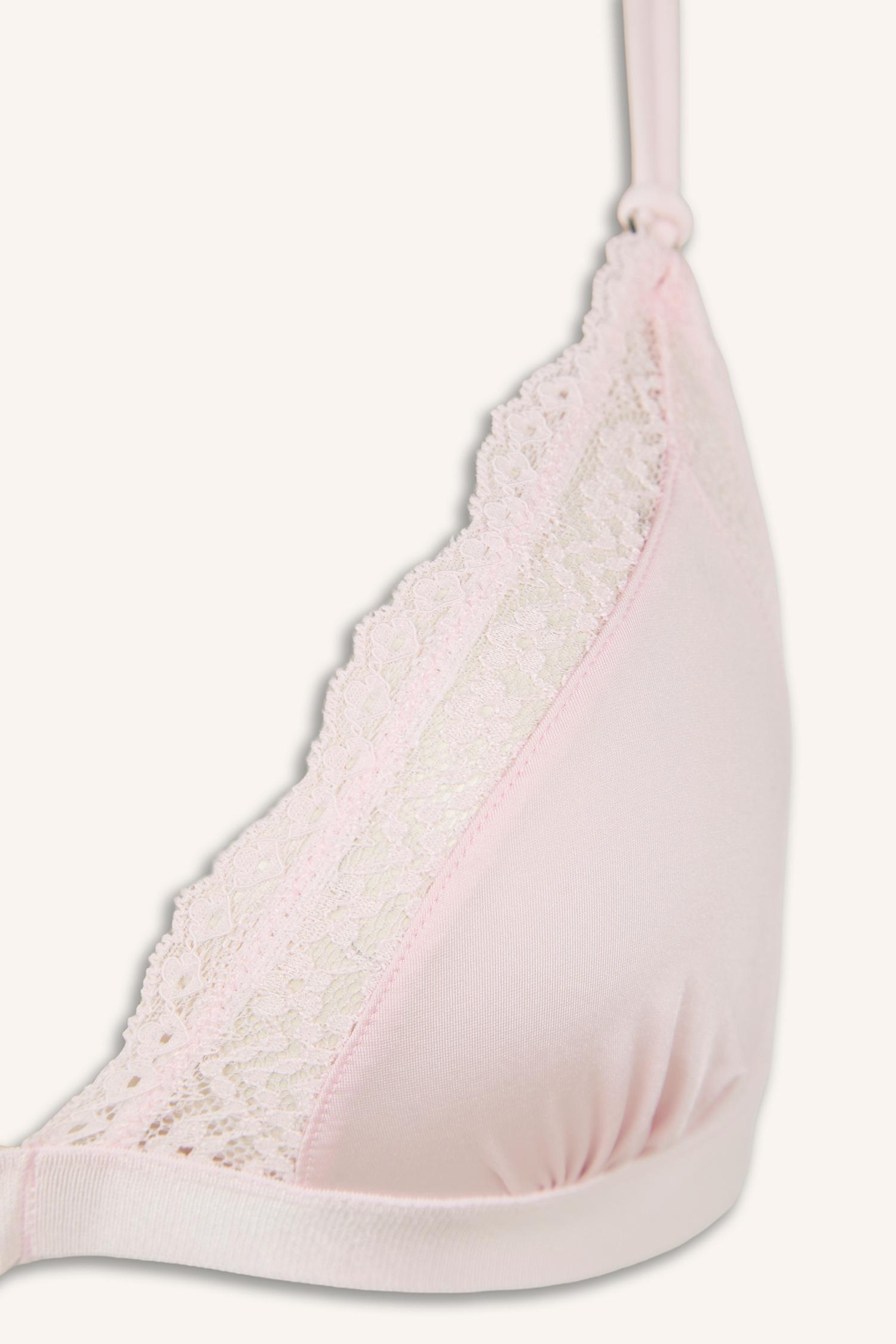 DeFacto Dantelli Saten Pedsiz Bralet görsel 8