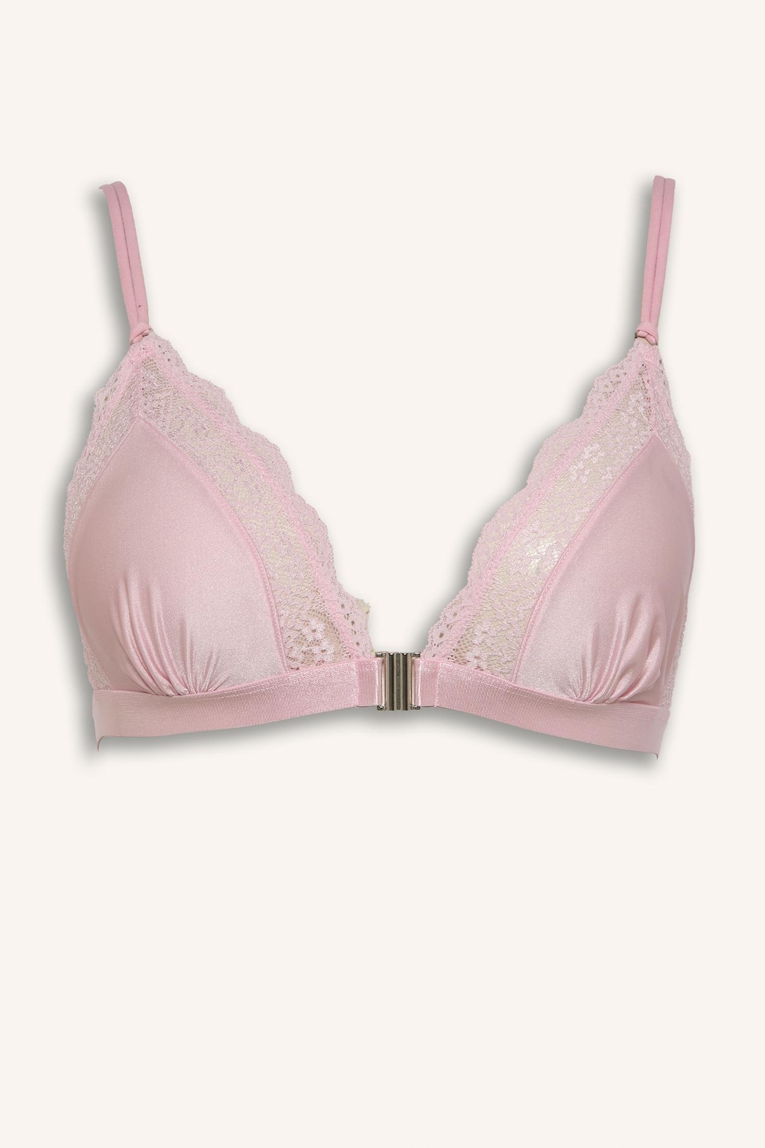 DeFacto Dantelli Saten Kapsız Pedsiz Bralet görsel 6