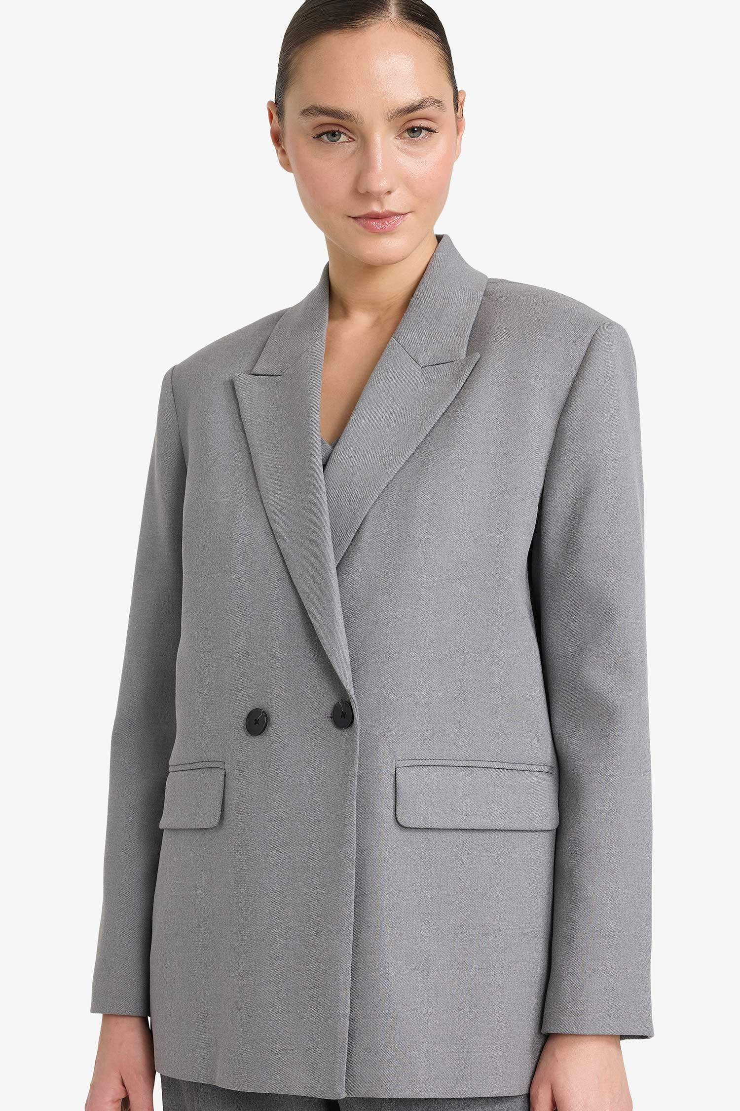 فيست بليزر اوفر سايز برقبة بليزر