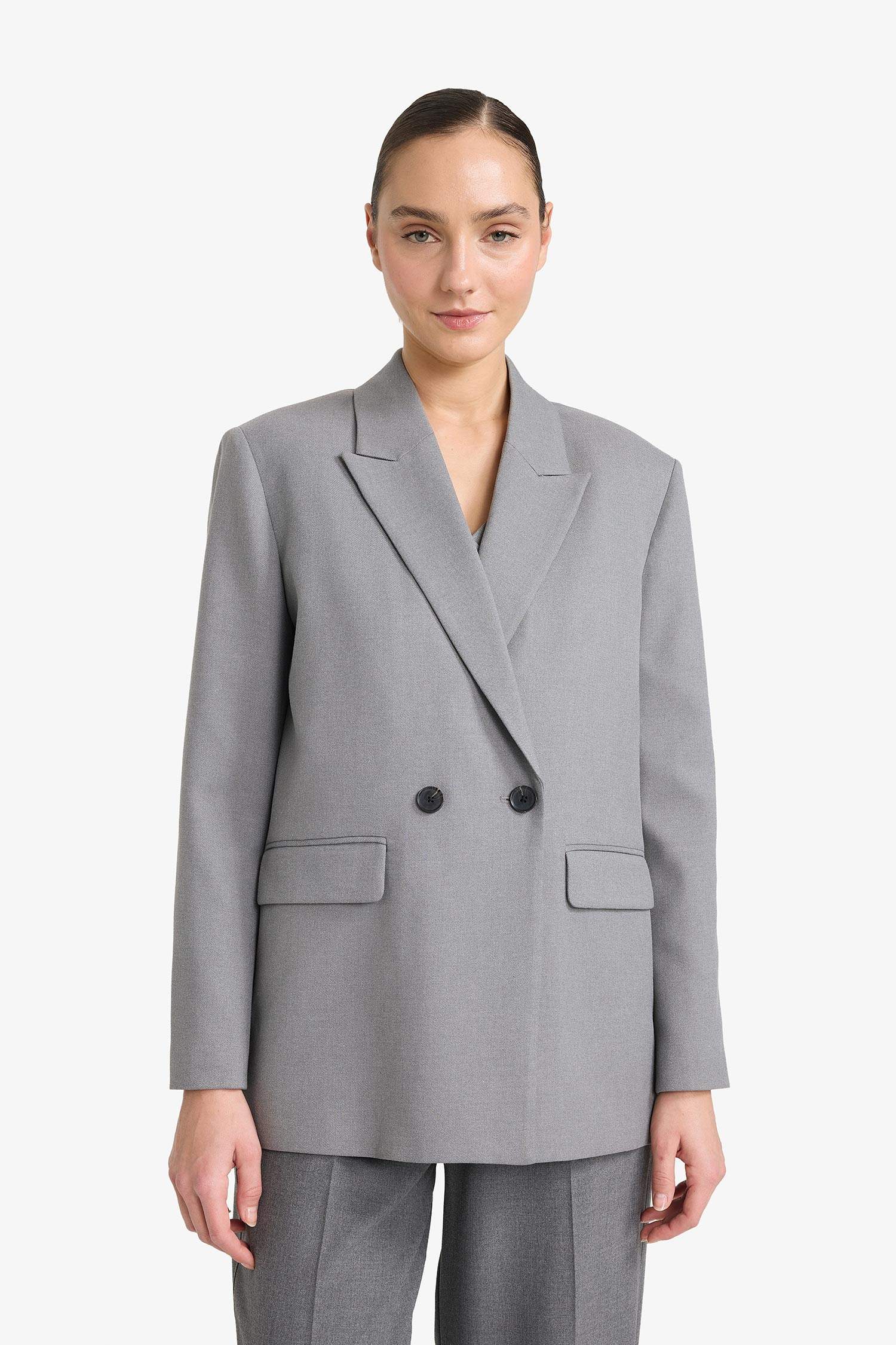 فيست بليزر اوفر سايز برقبة بليزر