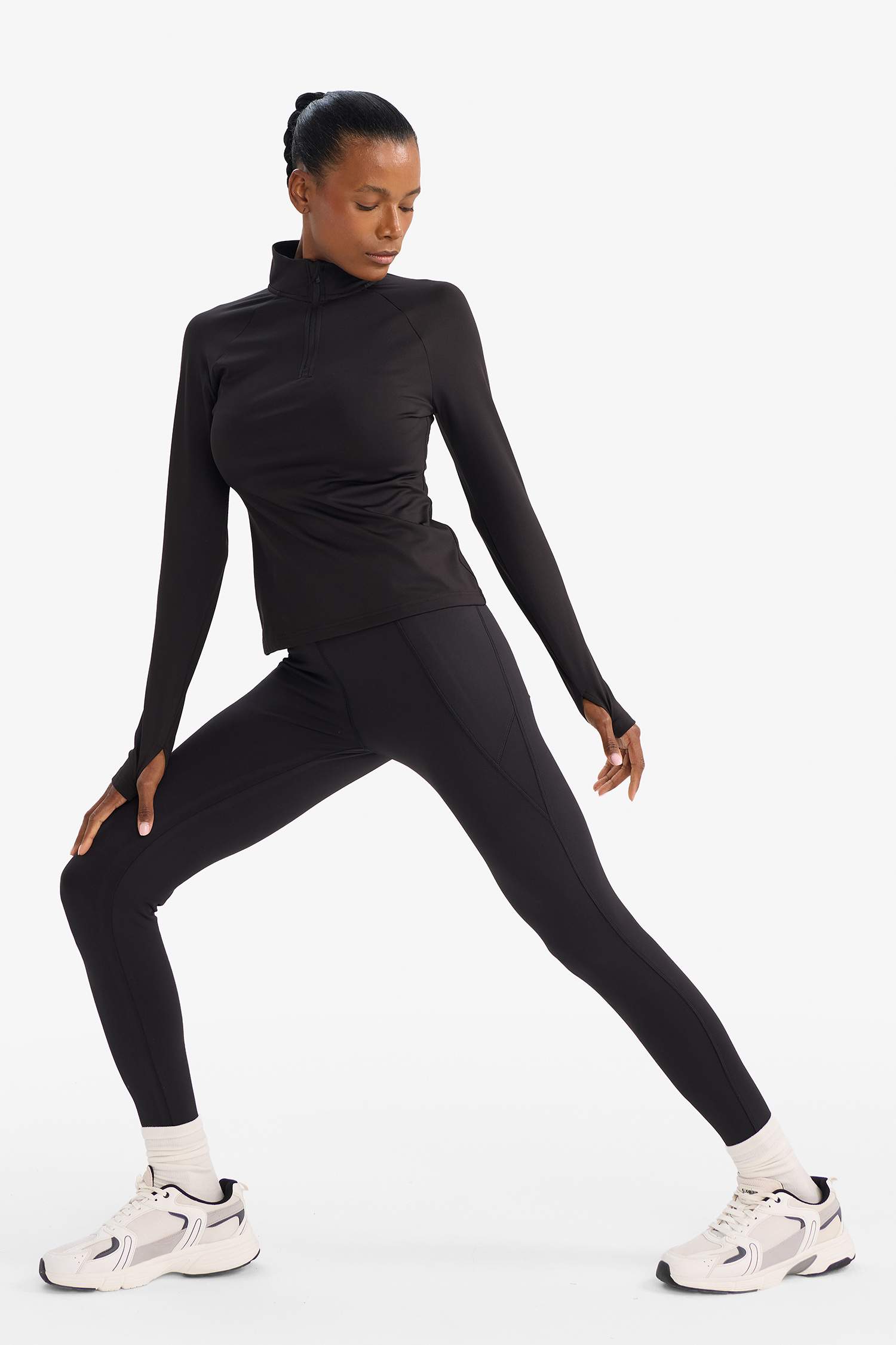 Спортивные легинсы с поддержкой талии