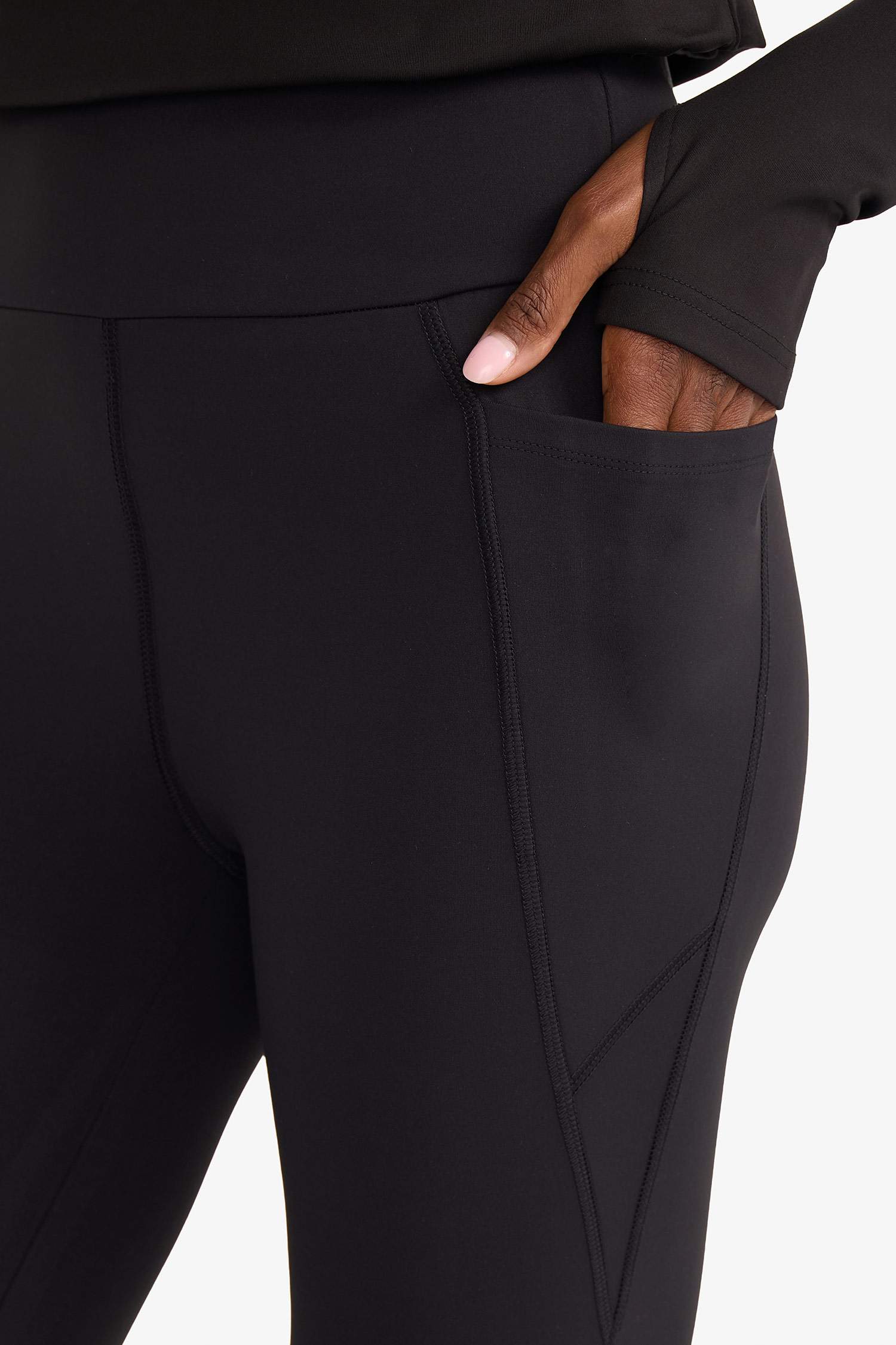 Спортивные легинсы с поддержкой талии