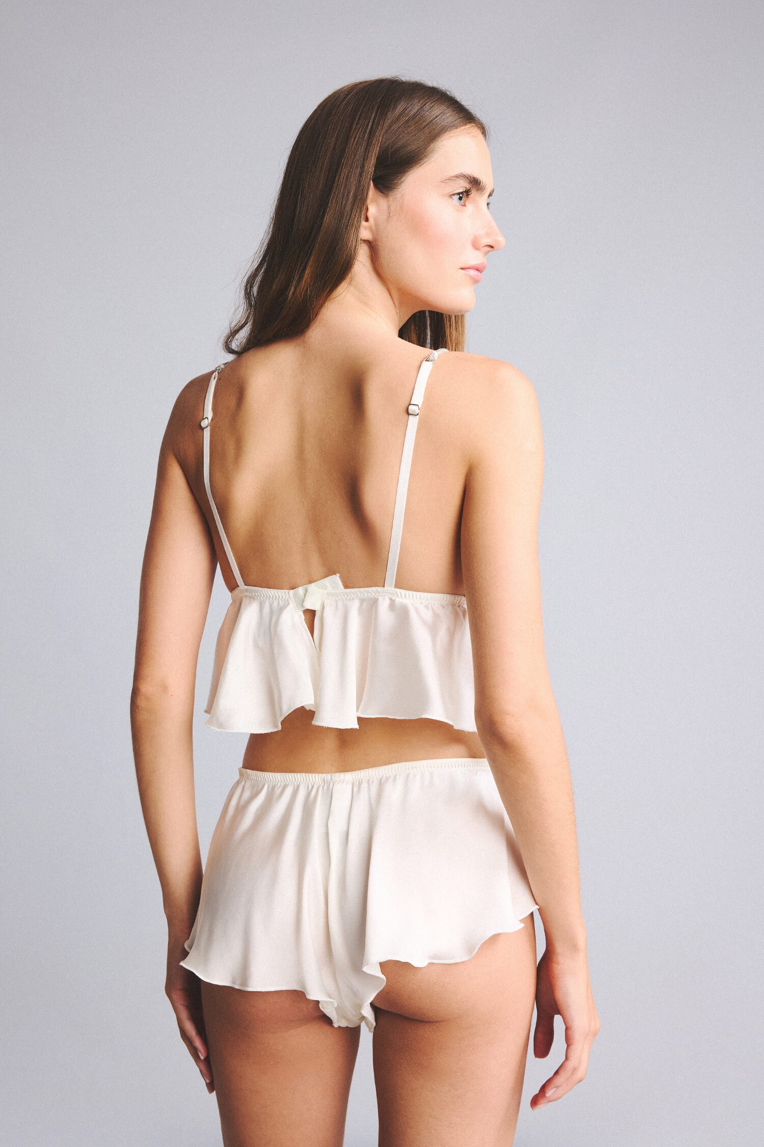 DeFacto Regular Fit Saten Pijama Üst görsel 6