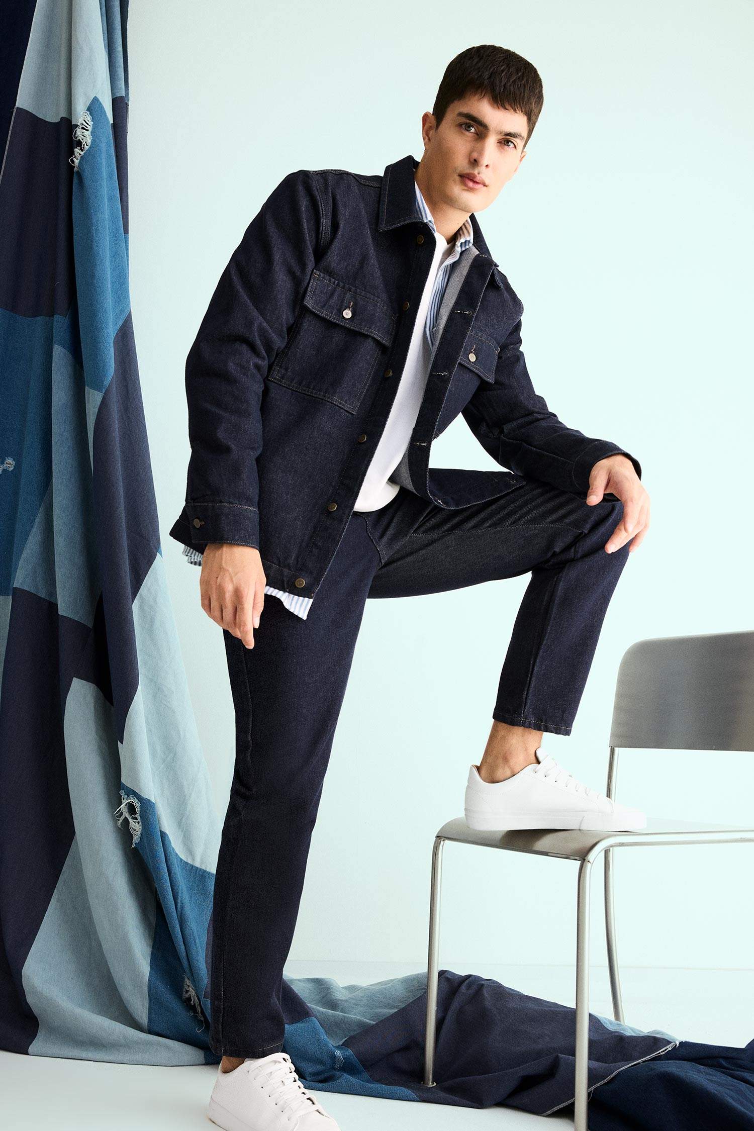 Relax Fit Denim Trousers