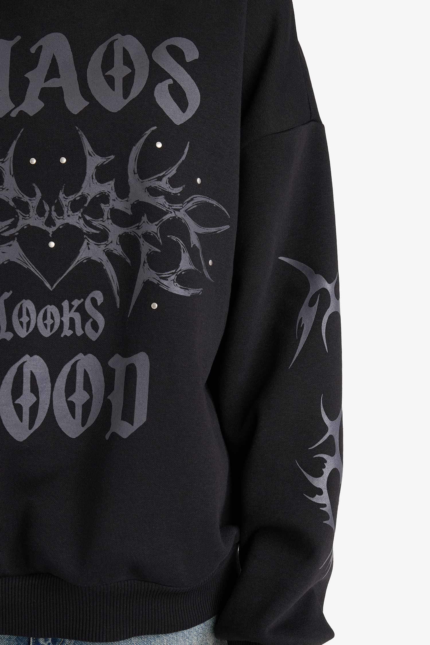 Oversize Fit Printed Sweatshirt