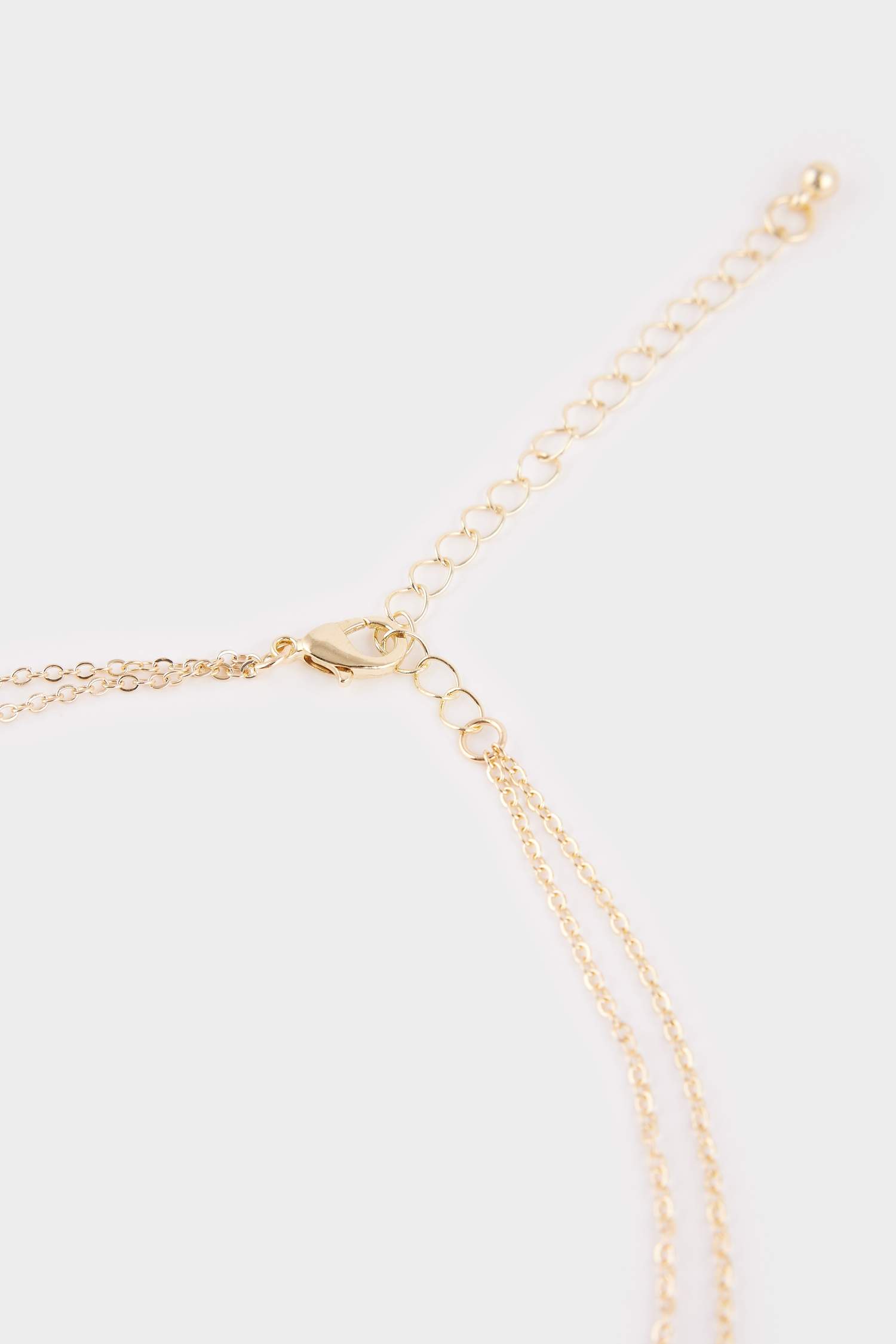 Kadın 2'li Siyah Yonca Detaylı Kolye