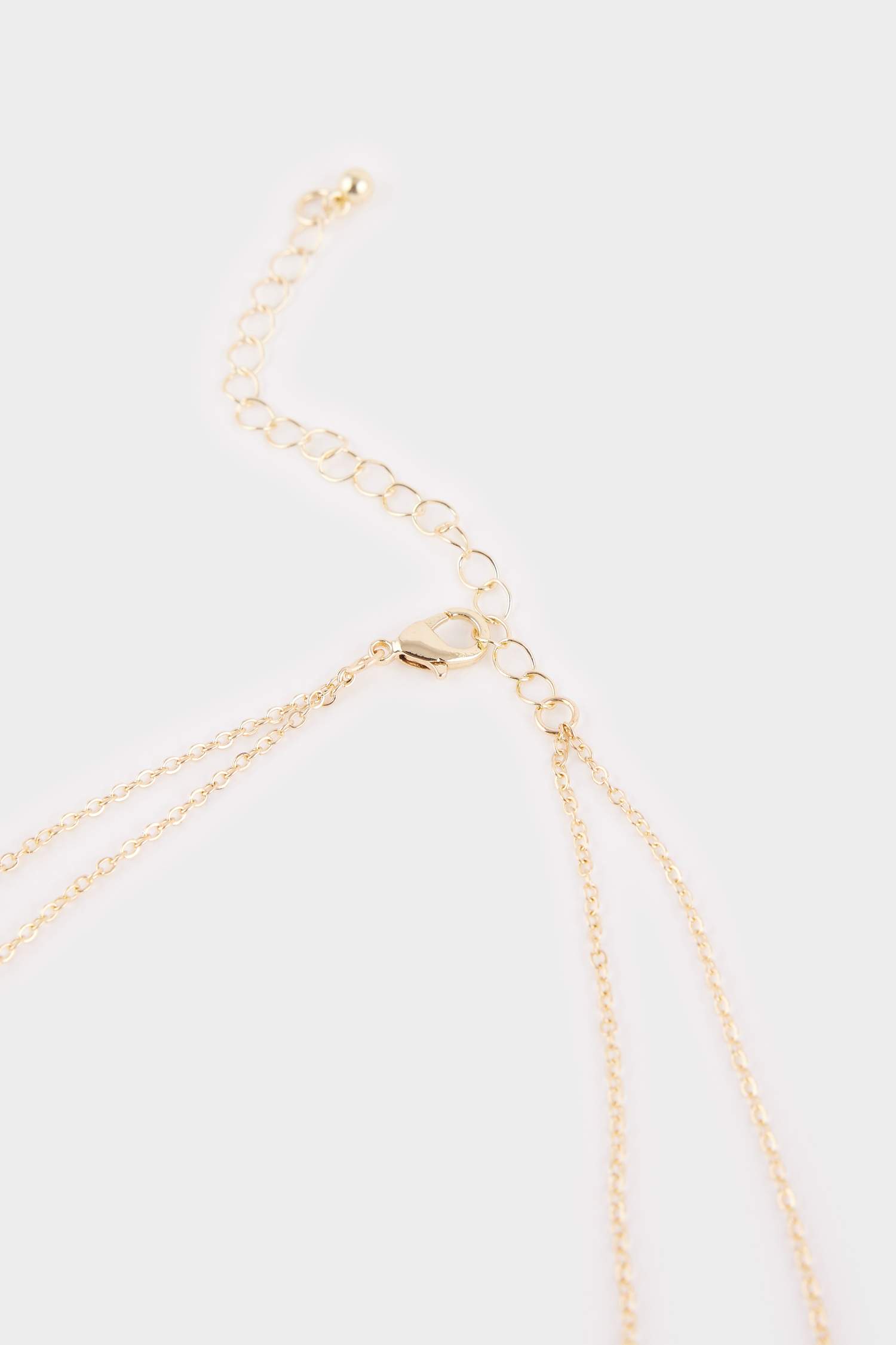 Kadın 2'li Bordo Yonca Detaylı Kolye