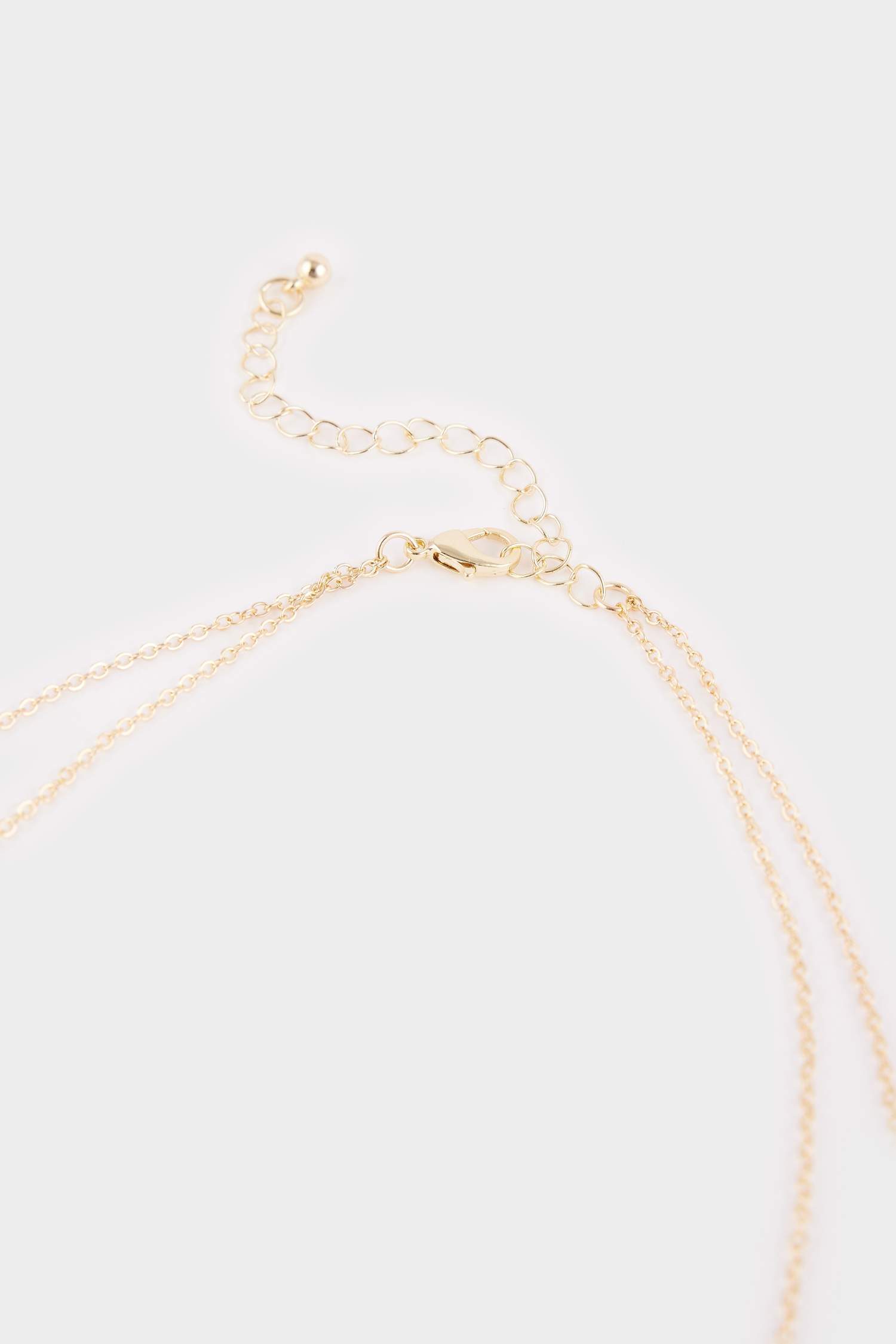 Kadın 2'li Yeşil Yonca Detaylı Kolye