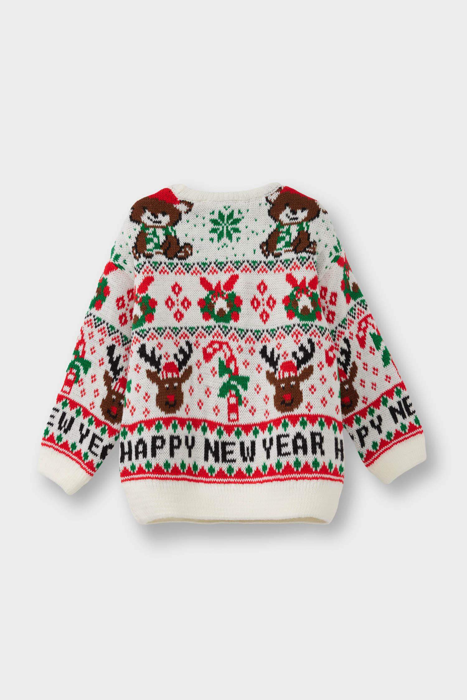 بلوفر بيبي بناتي قصة عادية بطبعة كريسماس