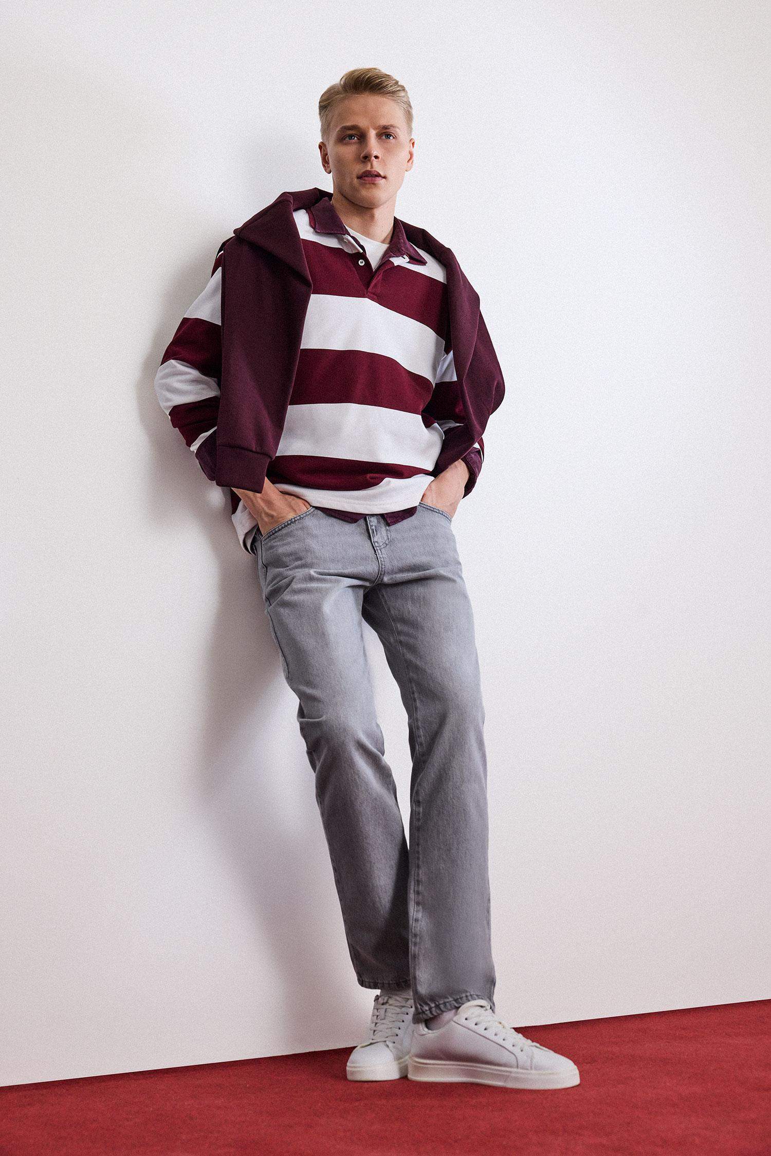 Straight Fit Düz Paça Jean Pantolon