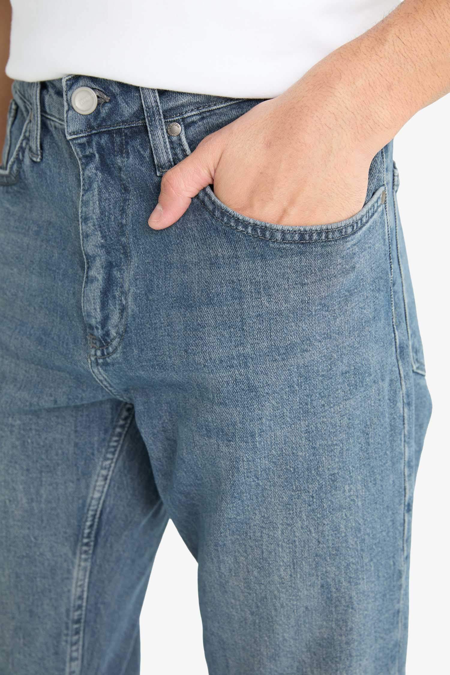 Slim Tapered Fit Dar Kalıp Normal Bel Daralan Paça Jean Pantolon
