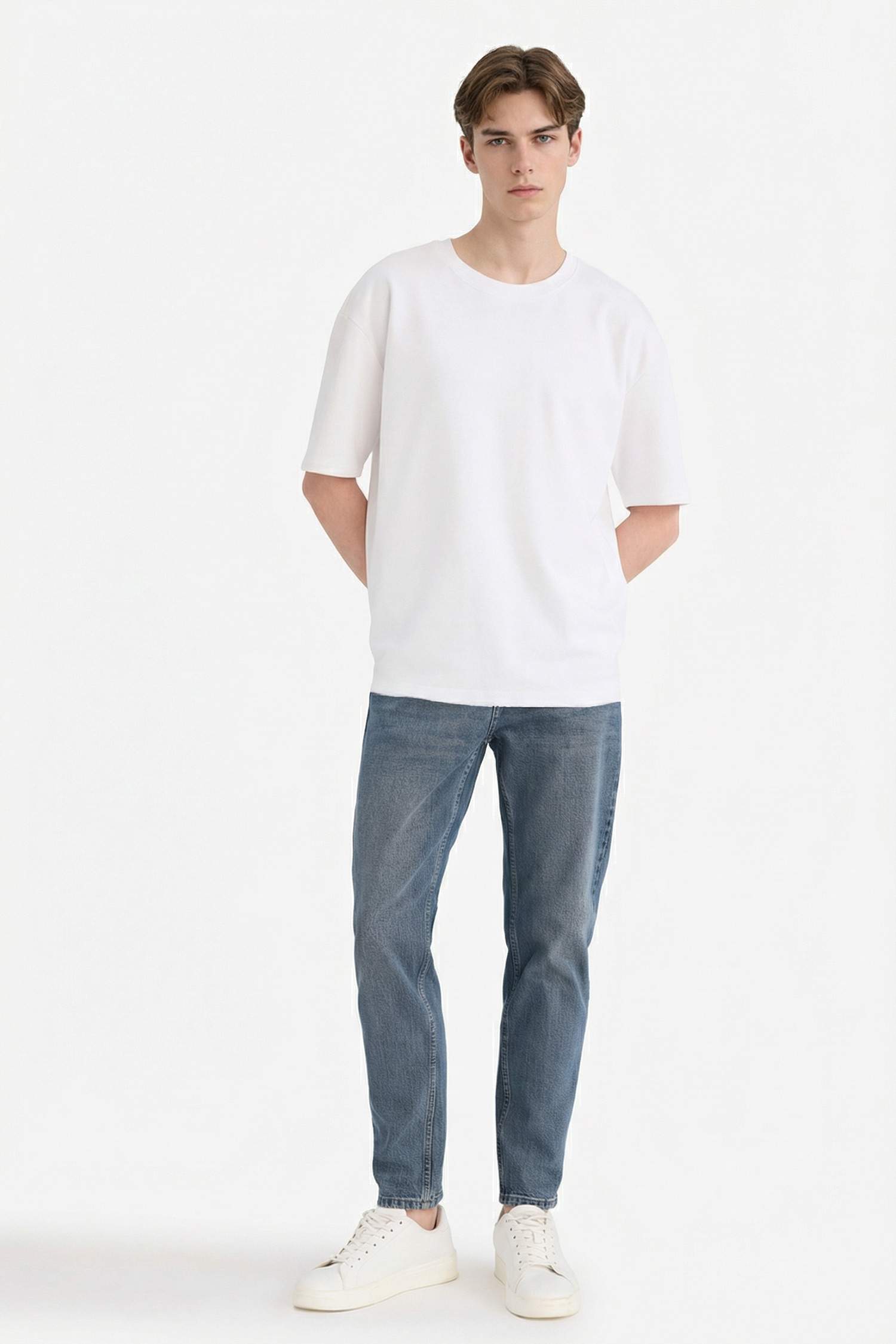 Slim Tapered Fit Skinny Leg Jeans