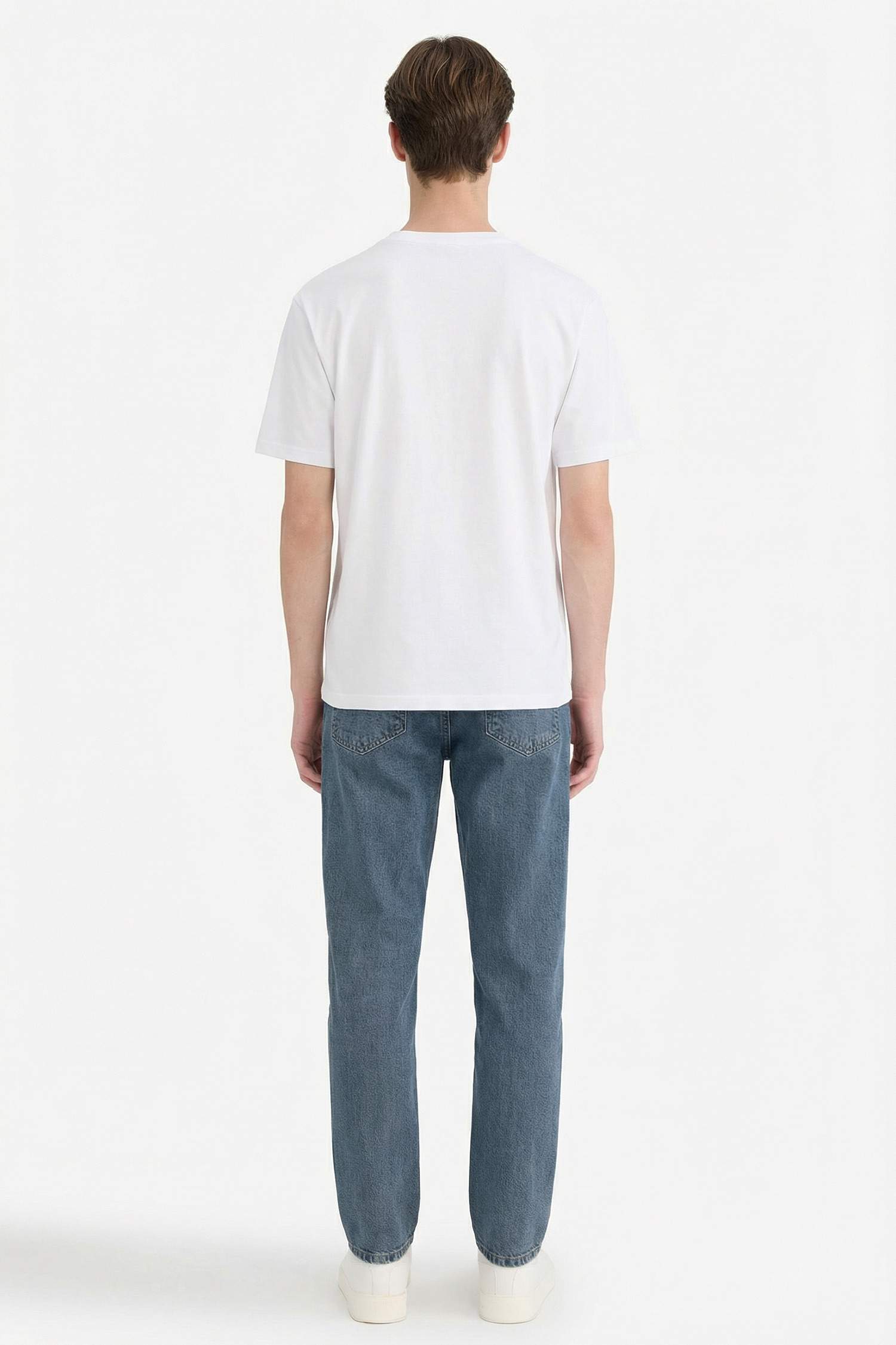 Slim Tapered Fit Dar Kalıp Normal Bel Daralan Paça Jean Pantolon