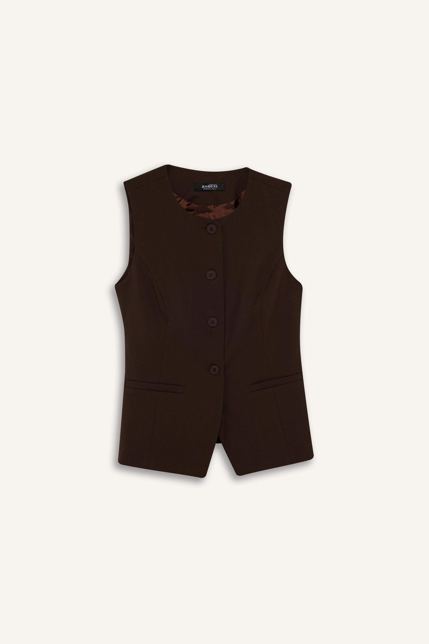 Regular Fit Crew Neck Vest