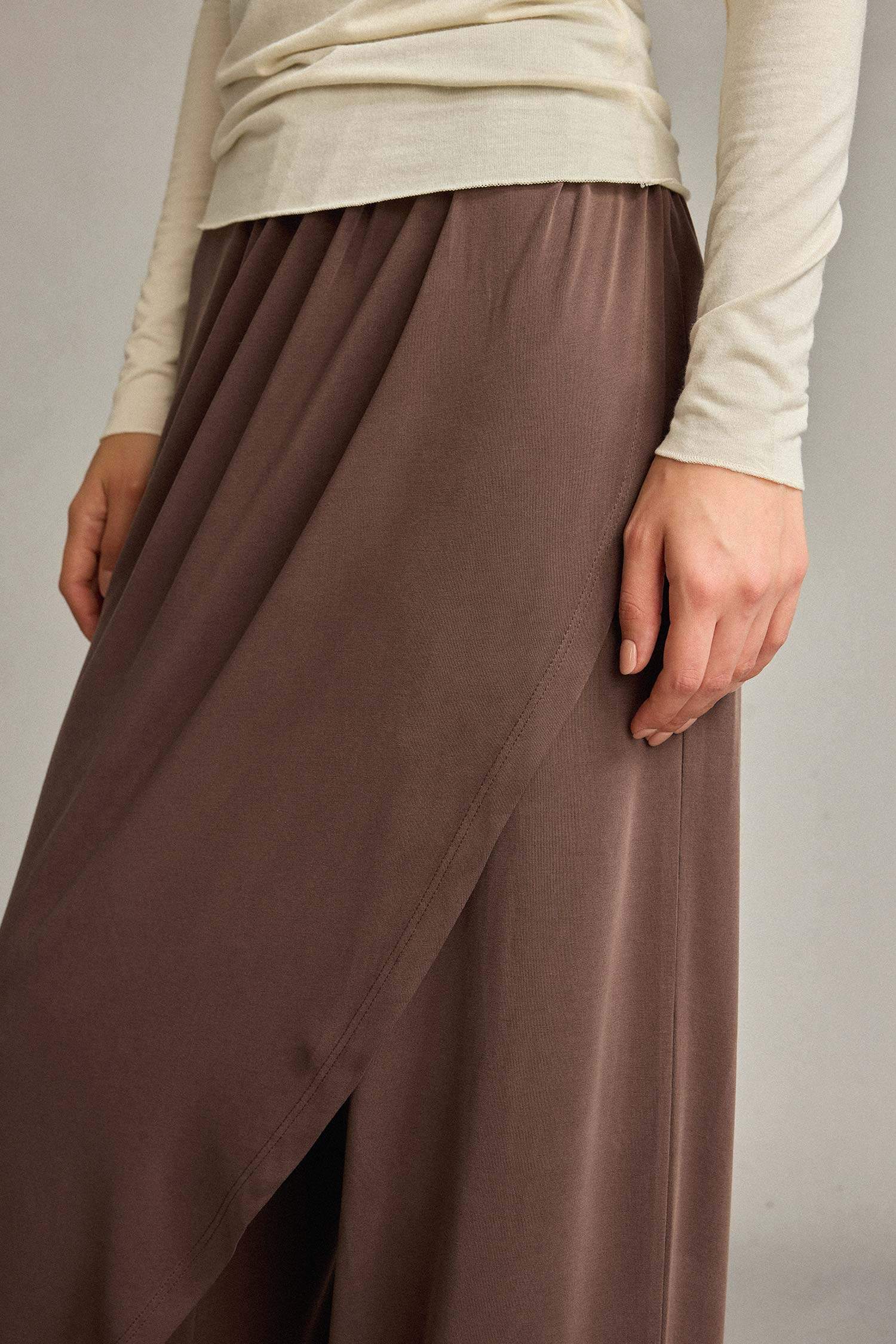 Relax Fit Normal Bel Düz Paça Modal Pantolon