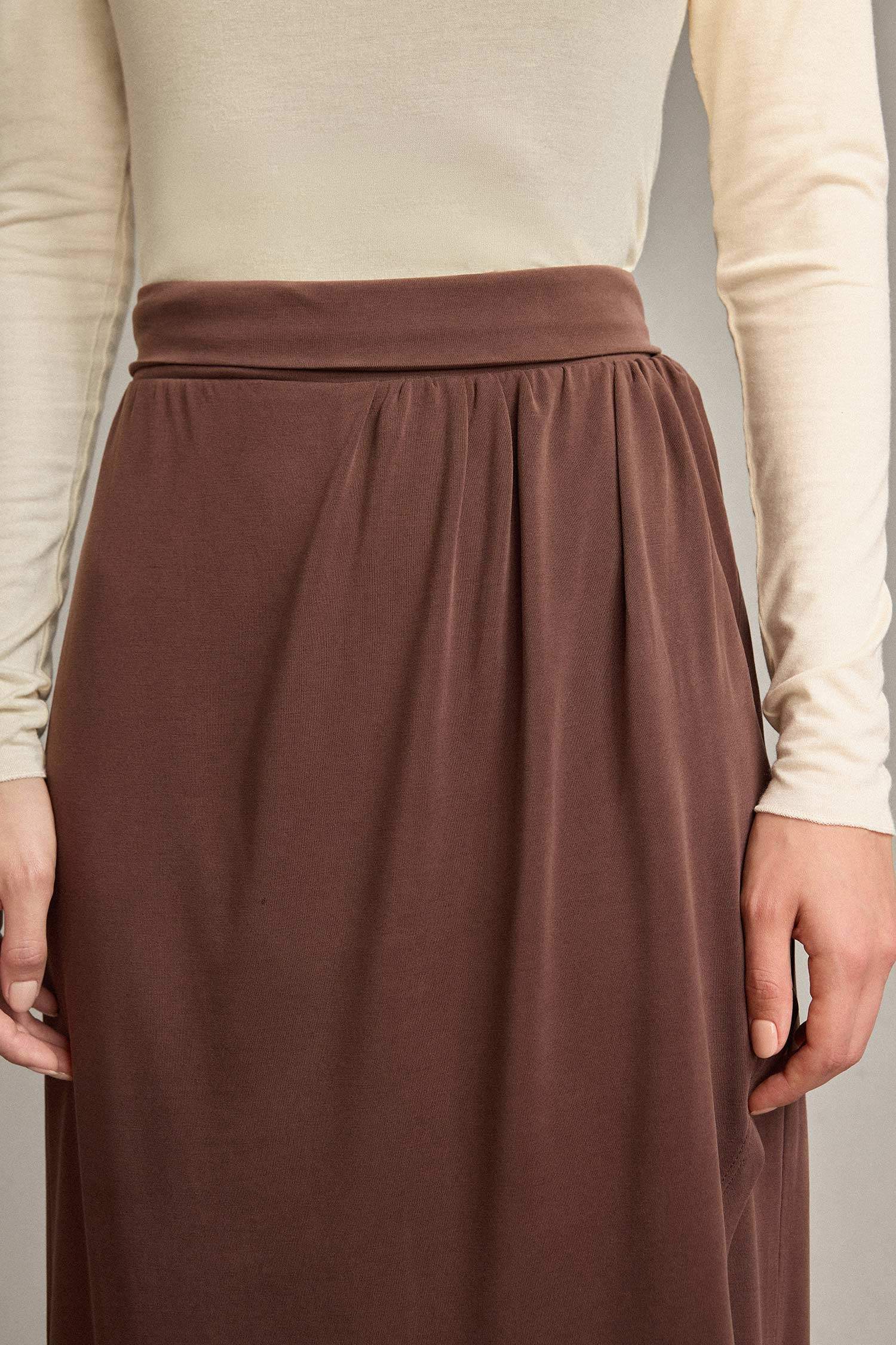 Relax Fit Normal Bel Düz Paça Modal Pantolon