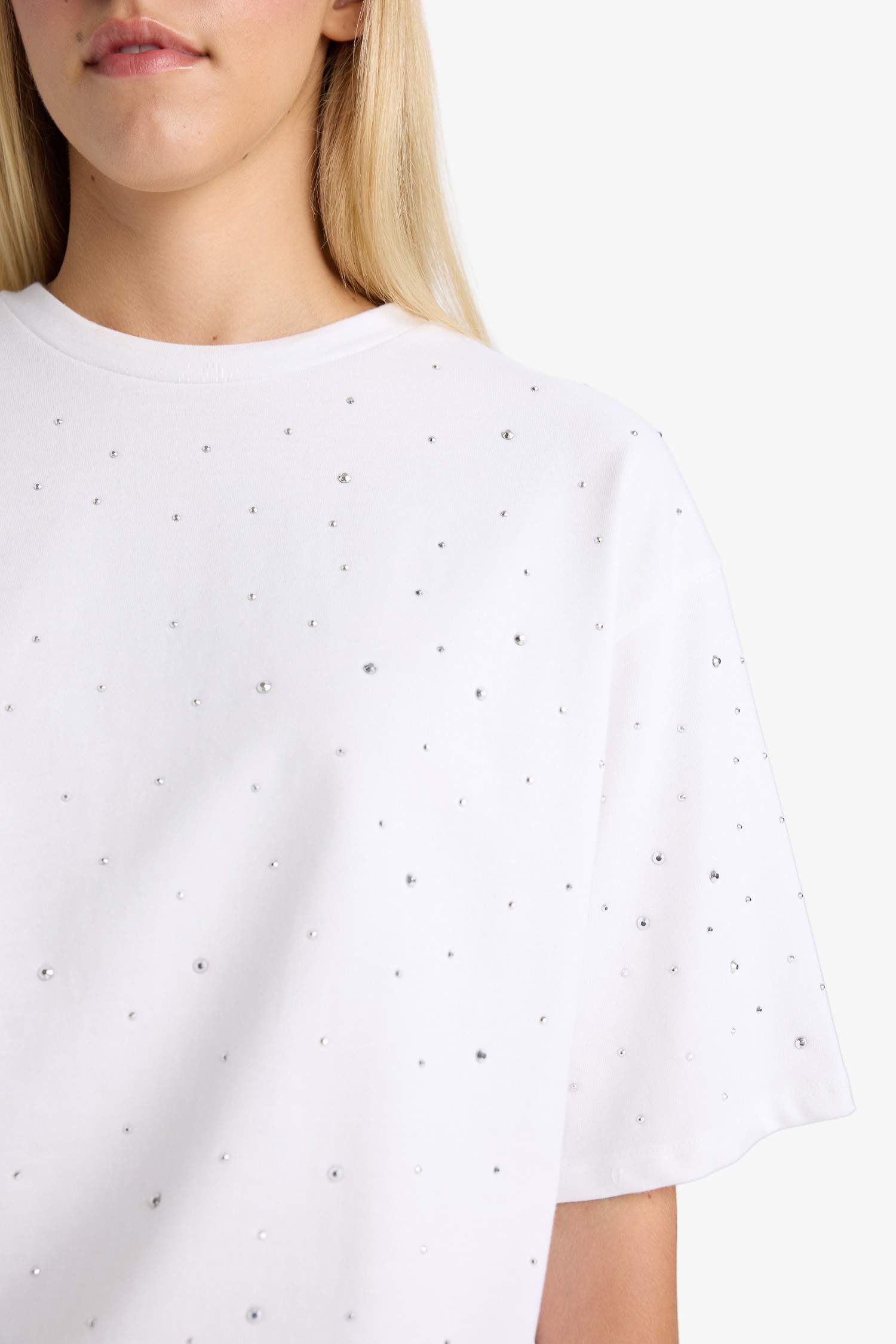 تيشيرت نص ردن اوفر سايز قصة واسعة