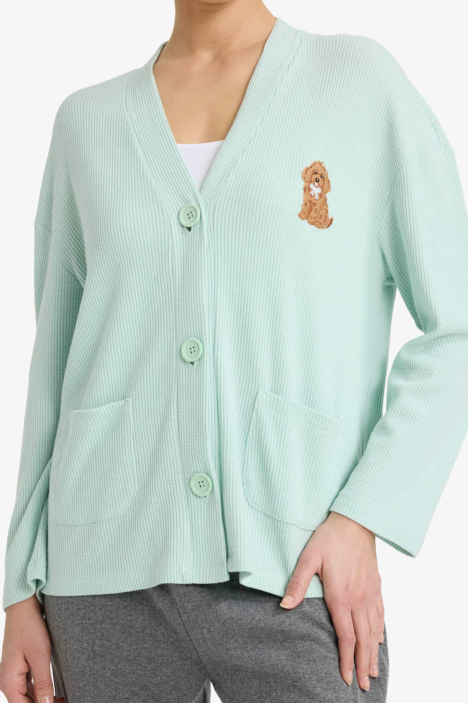 روب نوم قطيفة قصة عادية Fall in Love من