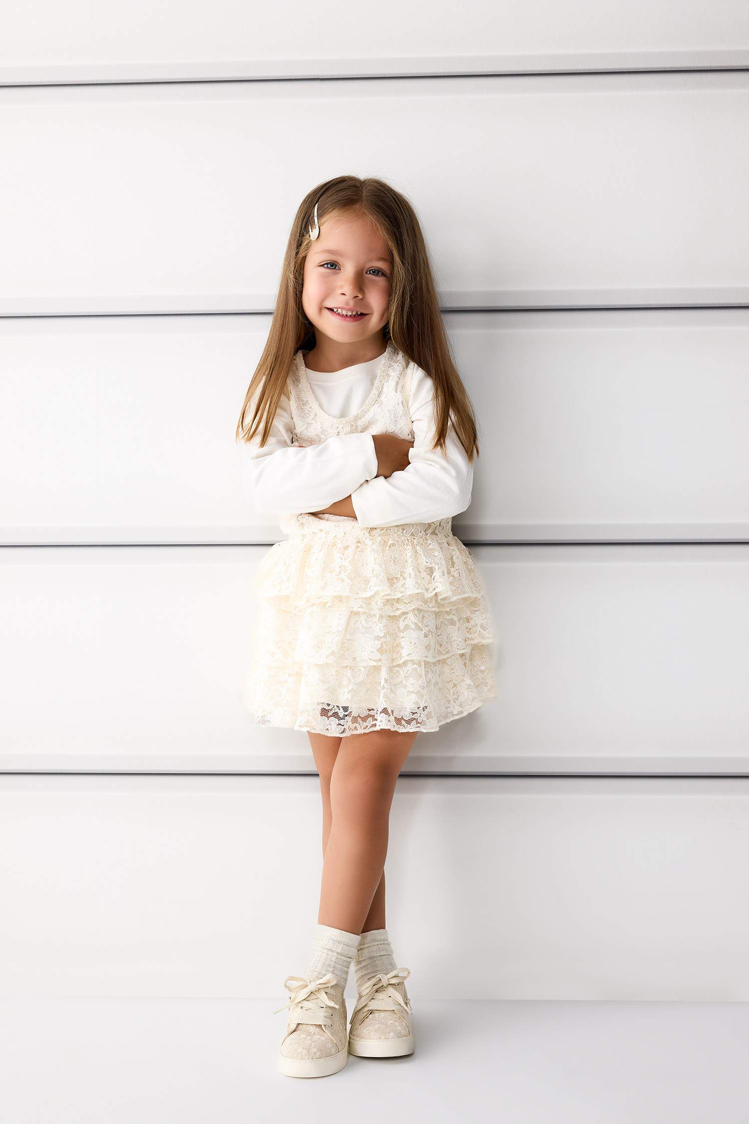 Baby Girl Lace Regular Fit Skirt