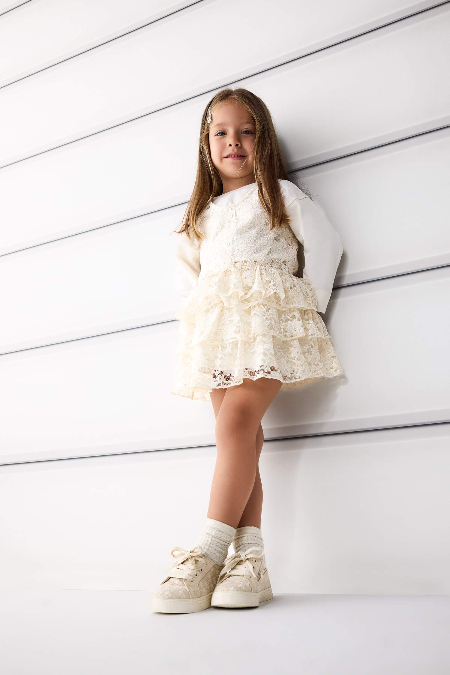 Baby Girl Lace Regular Fit Skirt