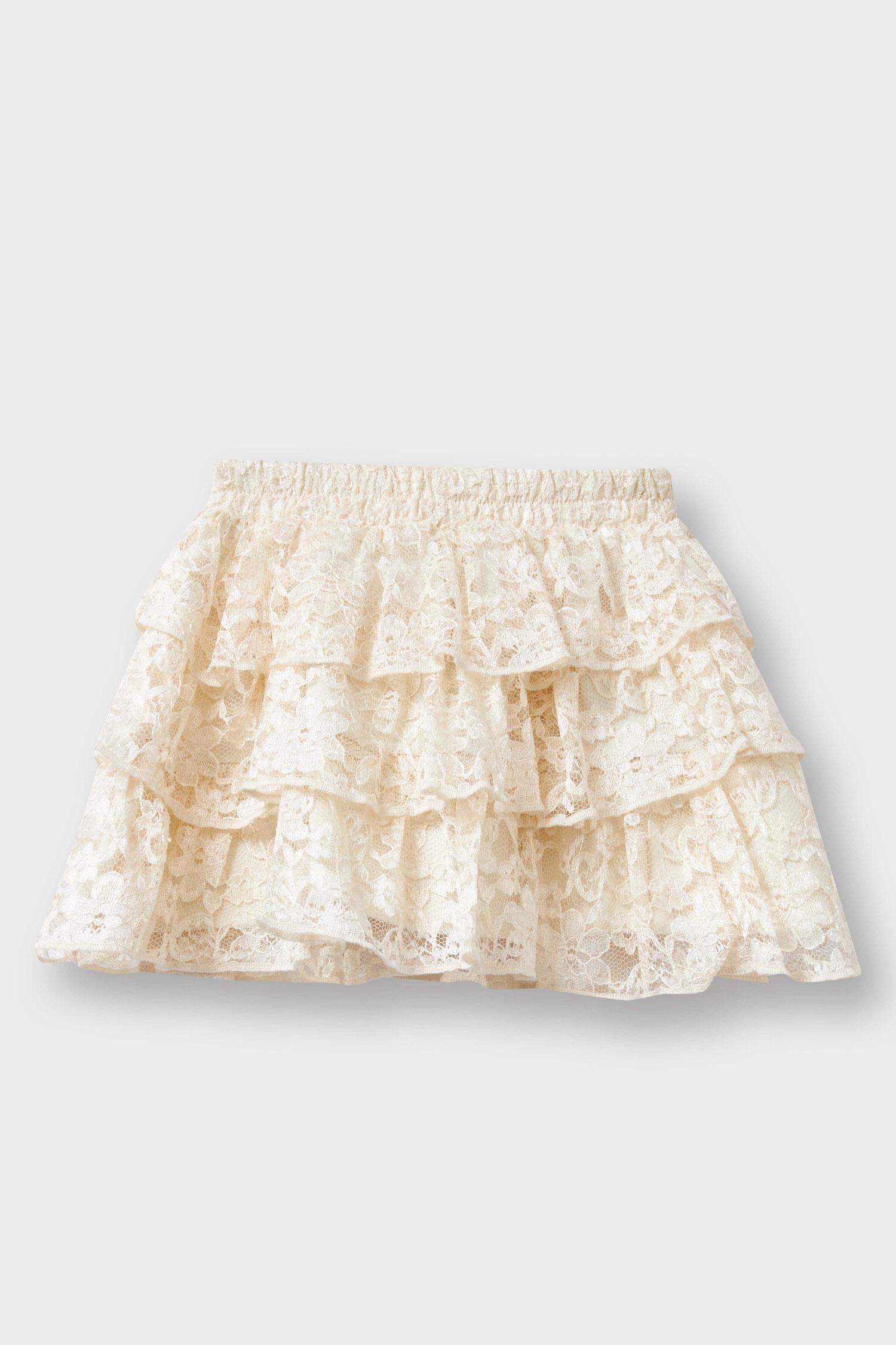 Baby Girl Lace Regular Fit Skirt