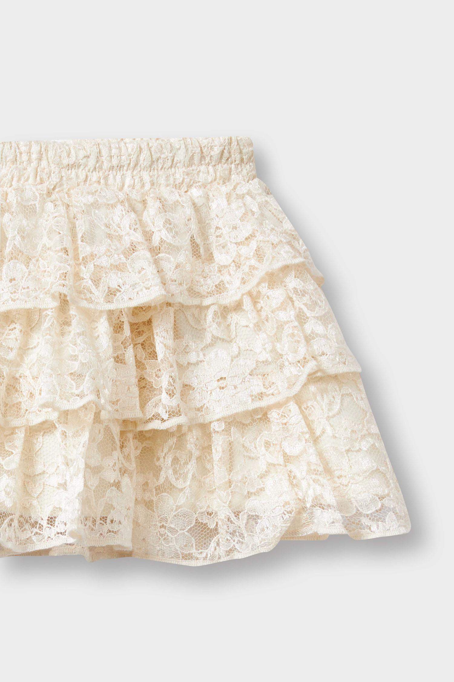 Baby Girl Lace Regular Fit Skirt